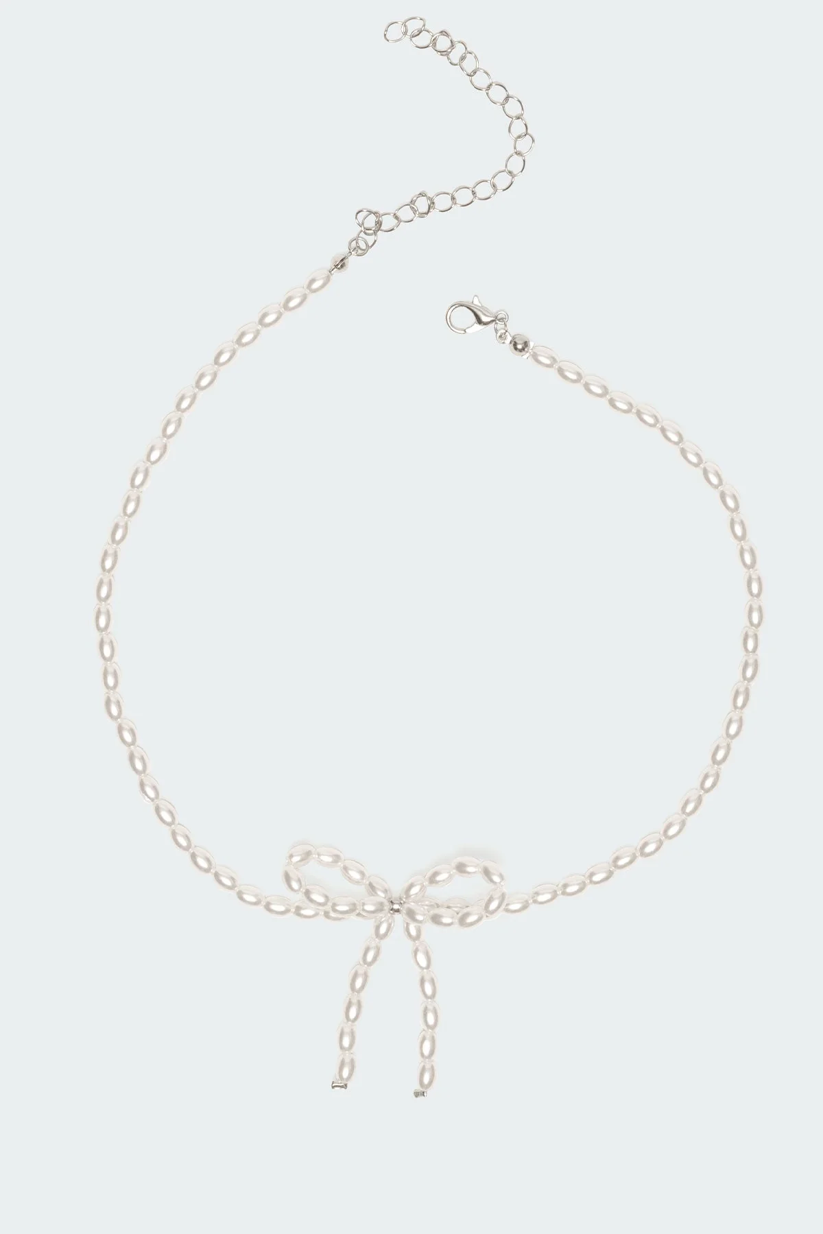 Pearl Bow Necklace - Image 2