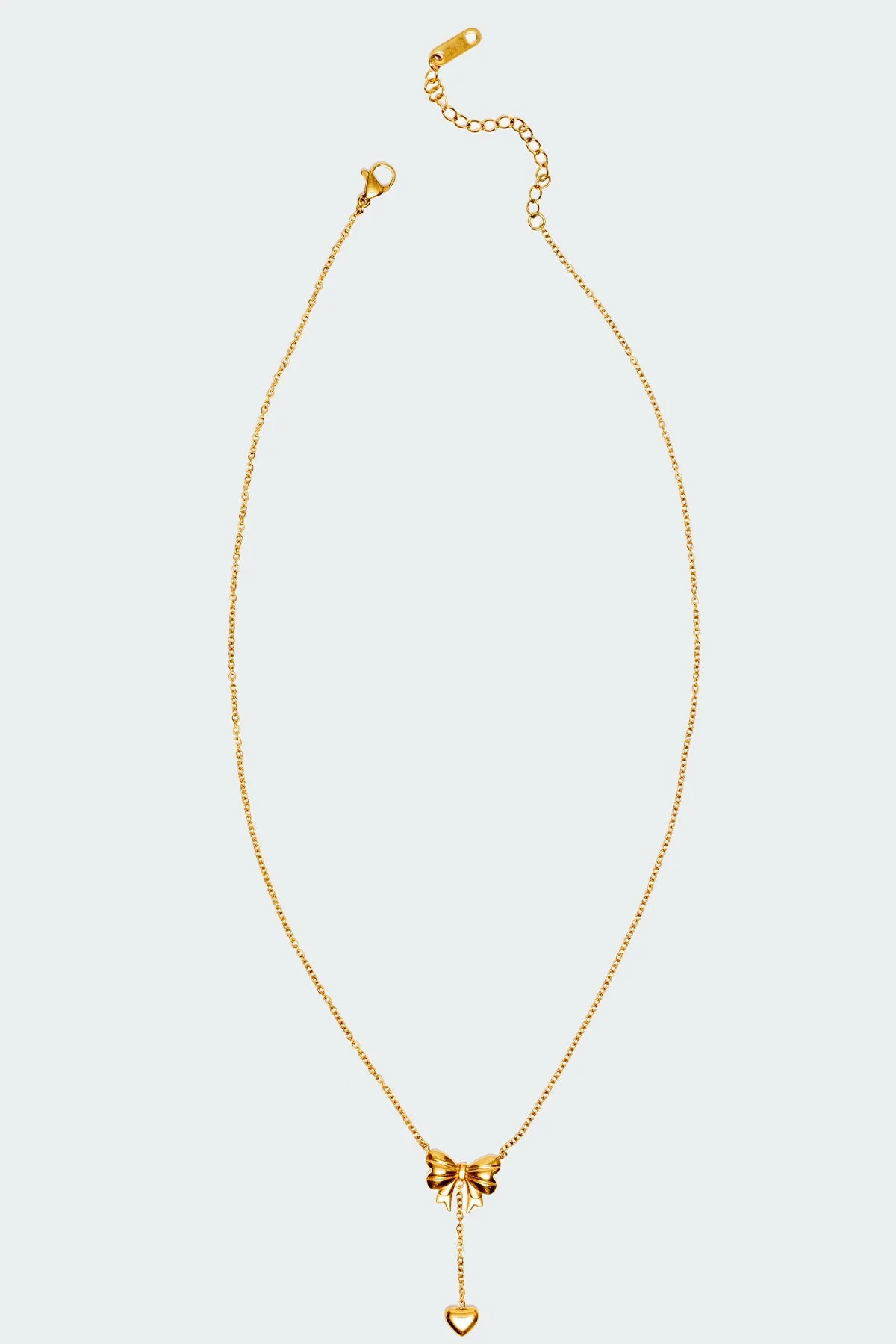 Bow & Heart Necklace - Image 2