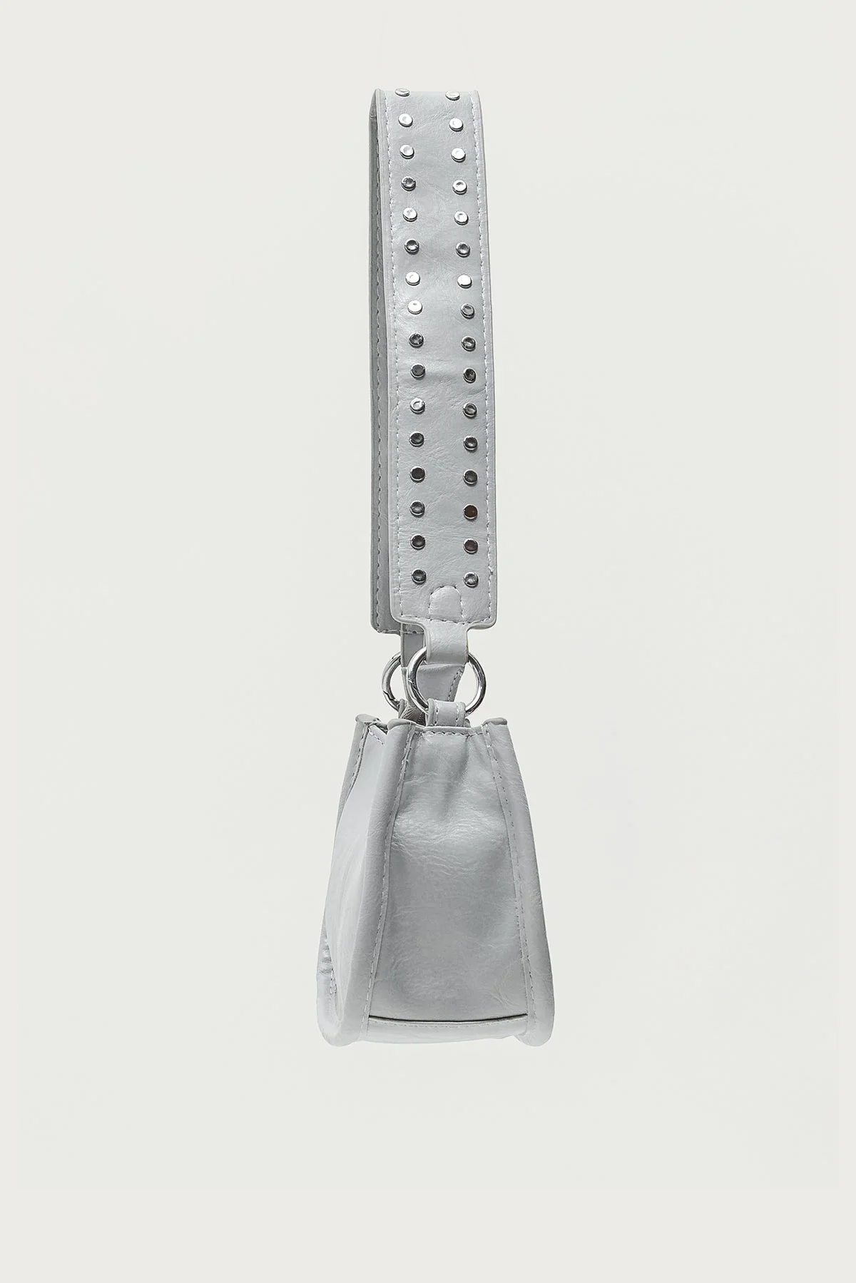 Studded Strap Faux Leather Bag - Image 3