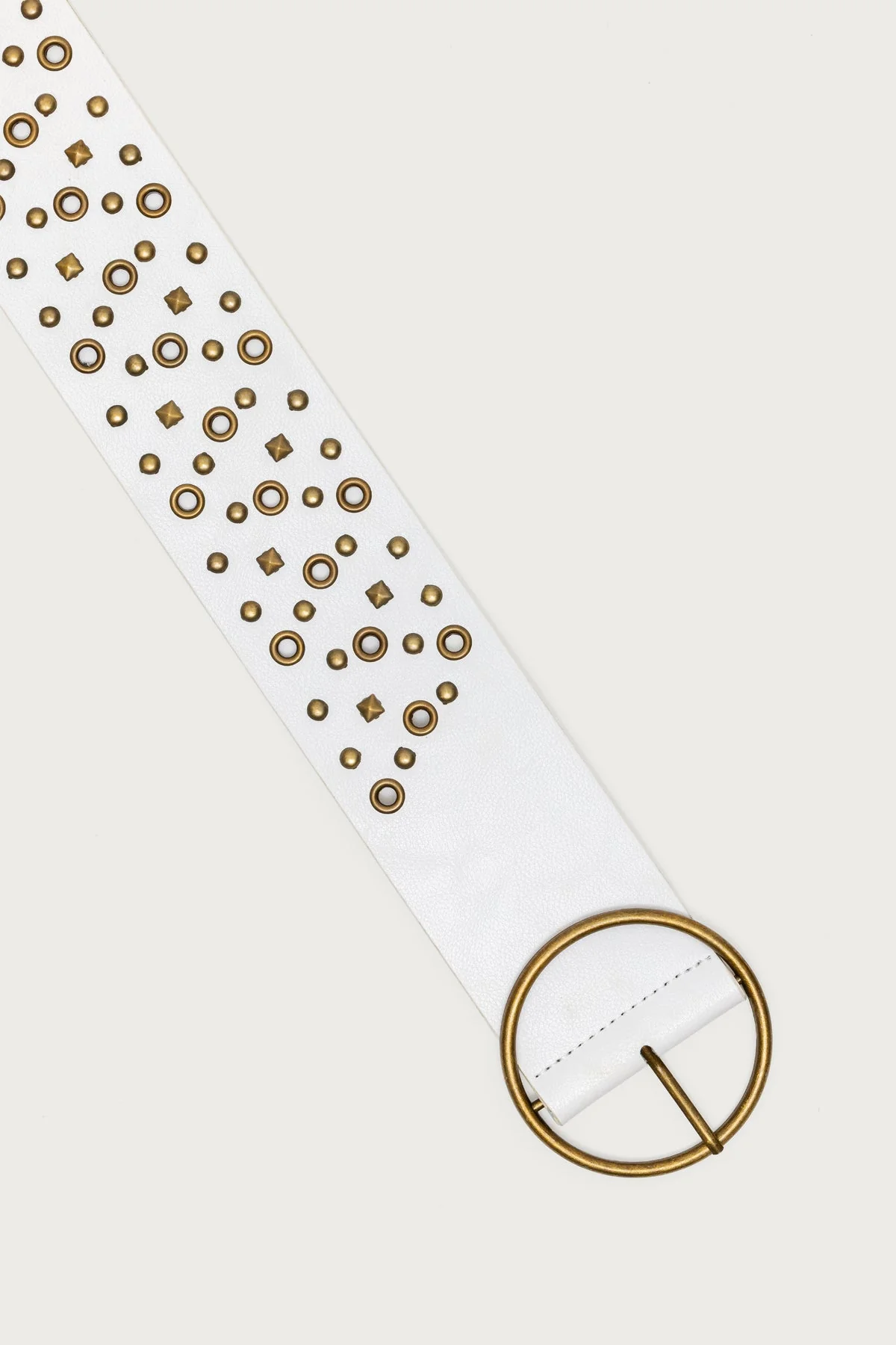 Stud & Grommet Faux Leather Belt - Image 3