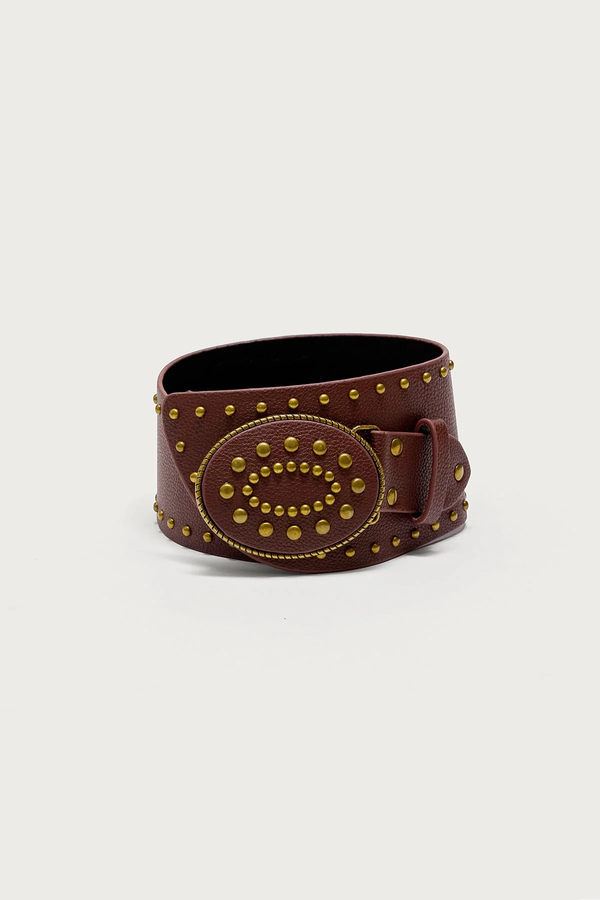 Studded Faux Leather Western Belt - Image 4