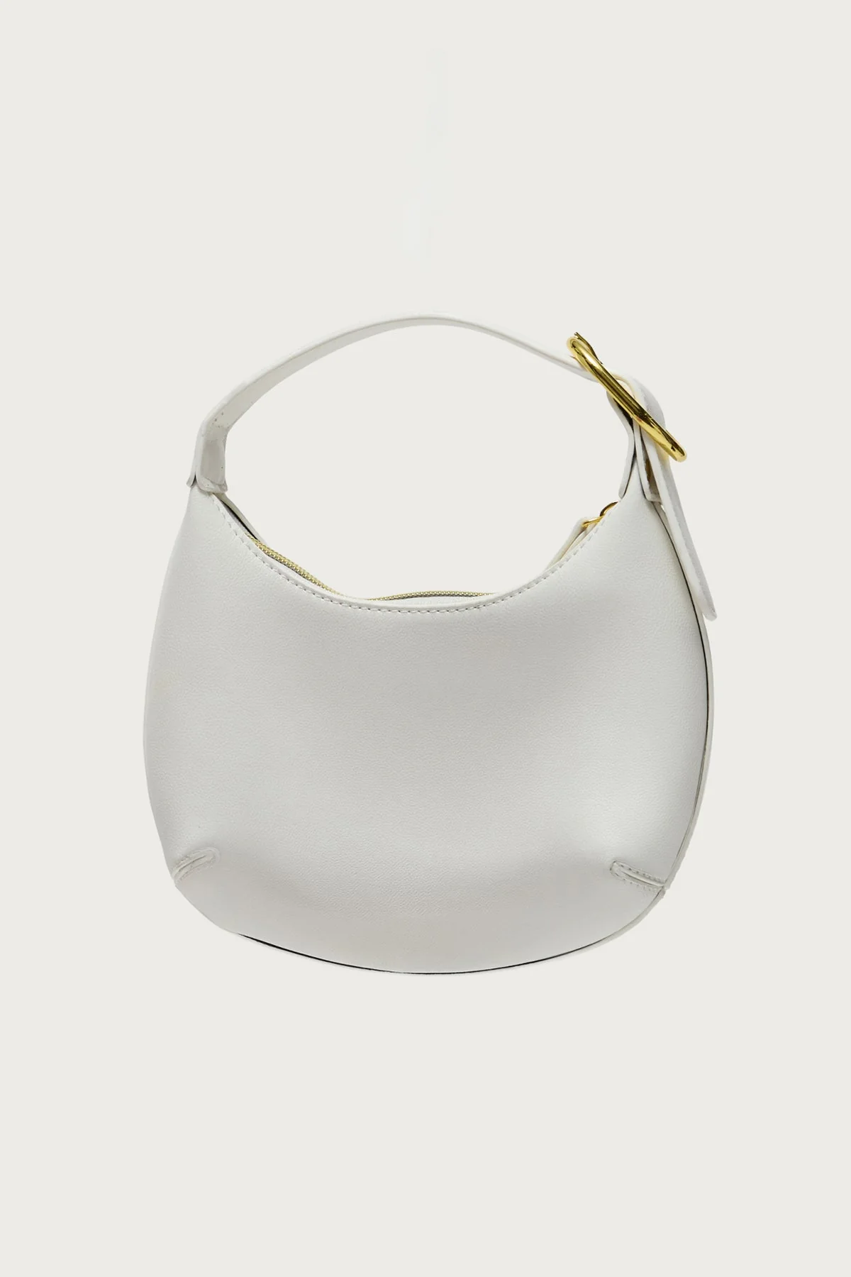 Buckle Strap Faux Leather Bag - Image 2