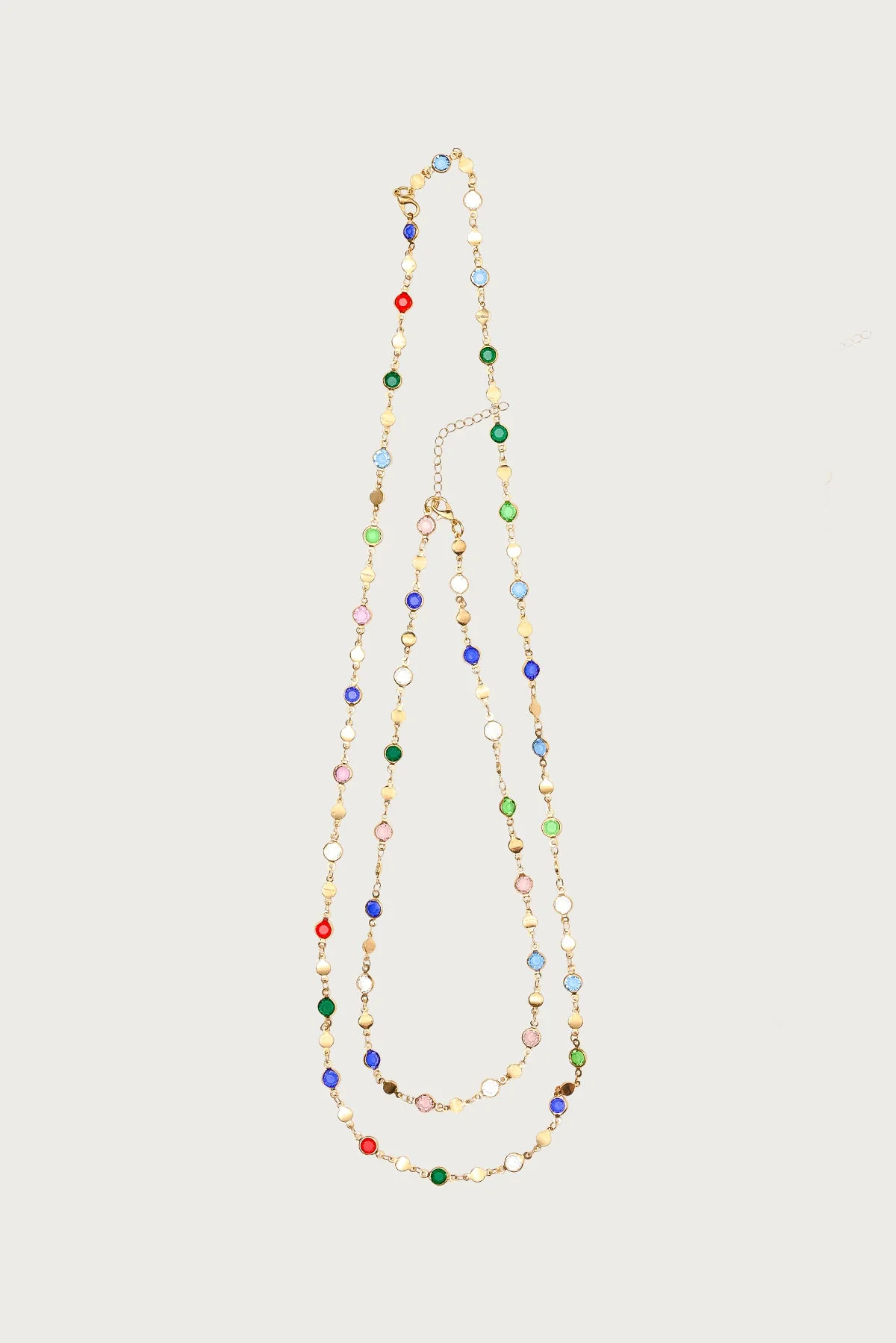 Cascading Gemstone Necklace Set - Image 2