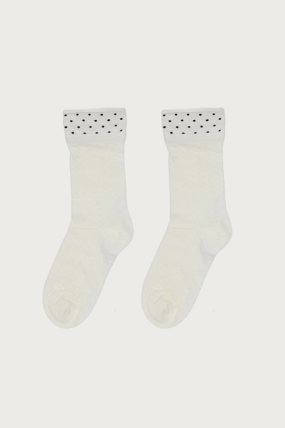 Pointelle Polka Dot Socks - Image 3