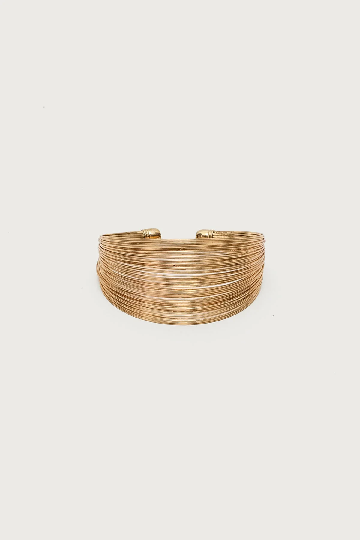 Layered Wire Cuff Bracelet - Image 2
