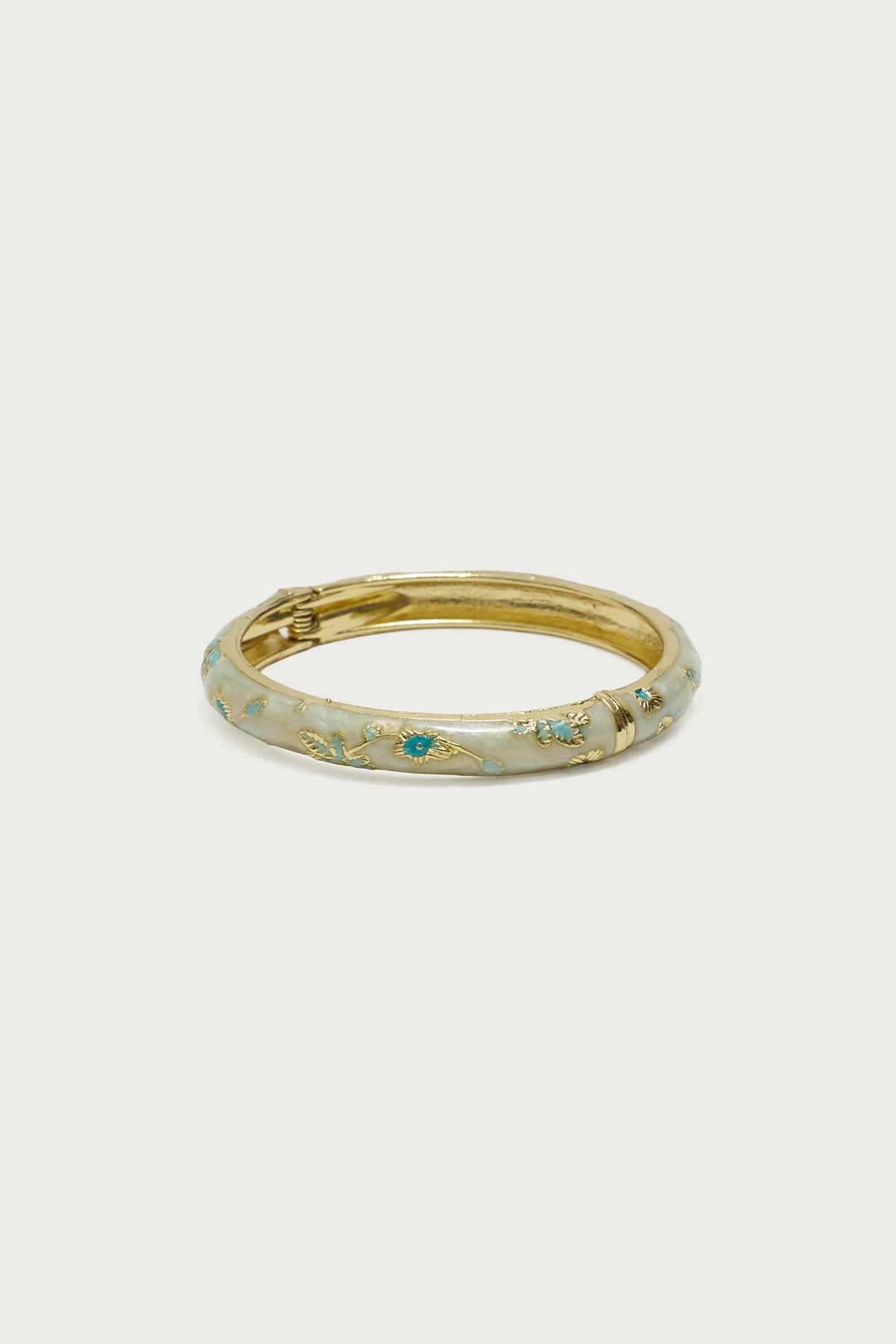 Vintage Floral Bangle Bracelet - Image 2