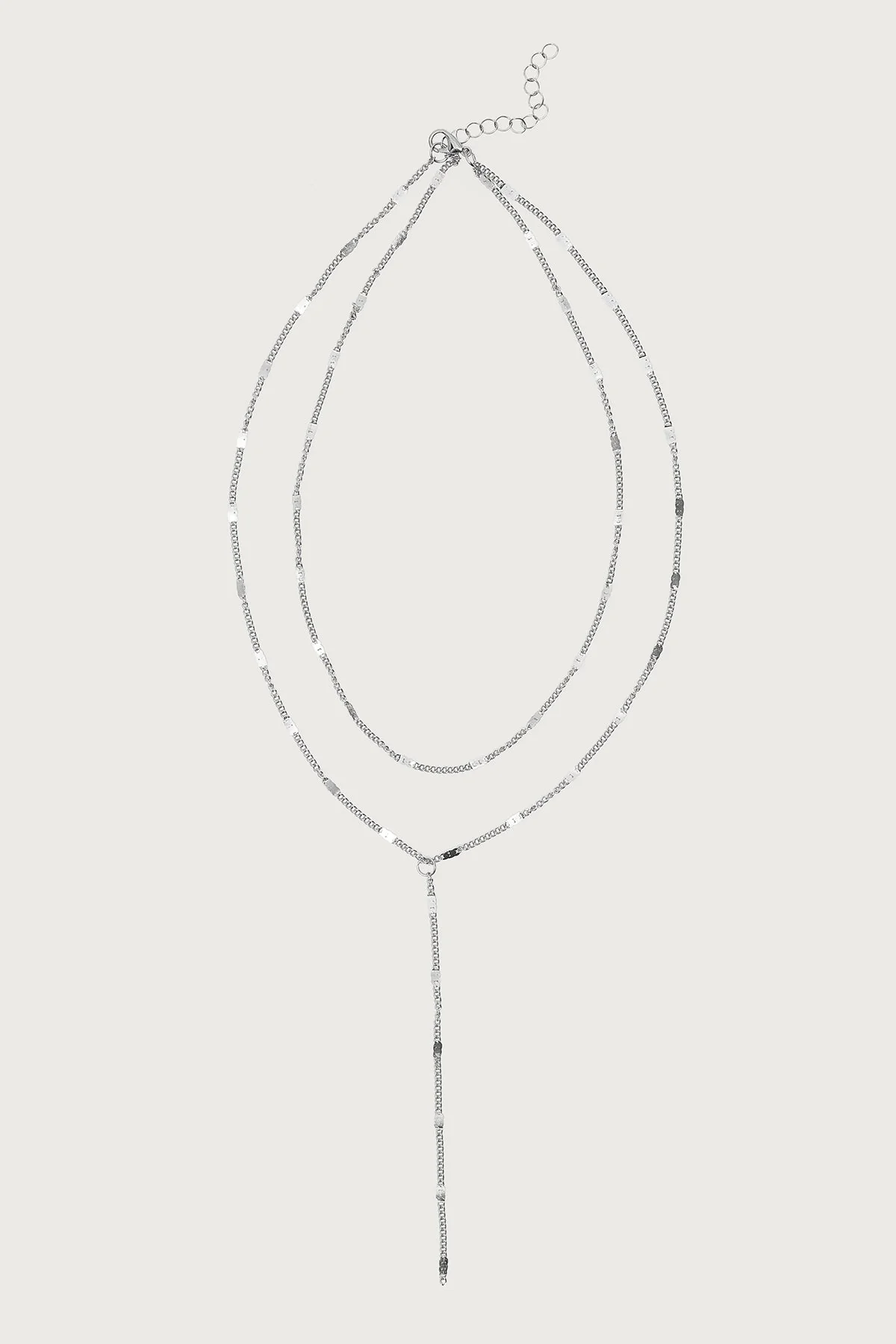 Cascading Disc Chain Layered Necklace - Image 2