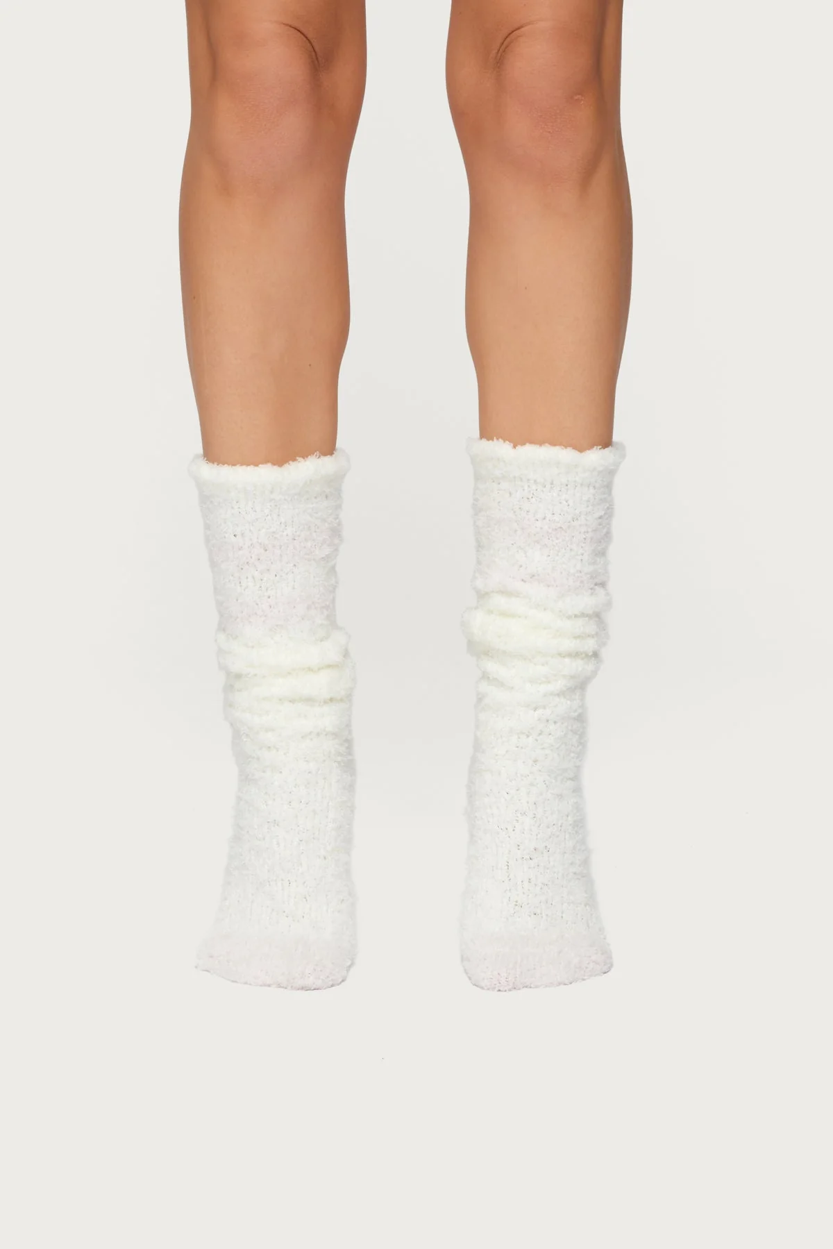 Stripey Fuzzy Scrunch Socks - Image 2