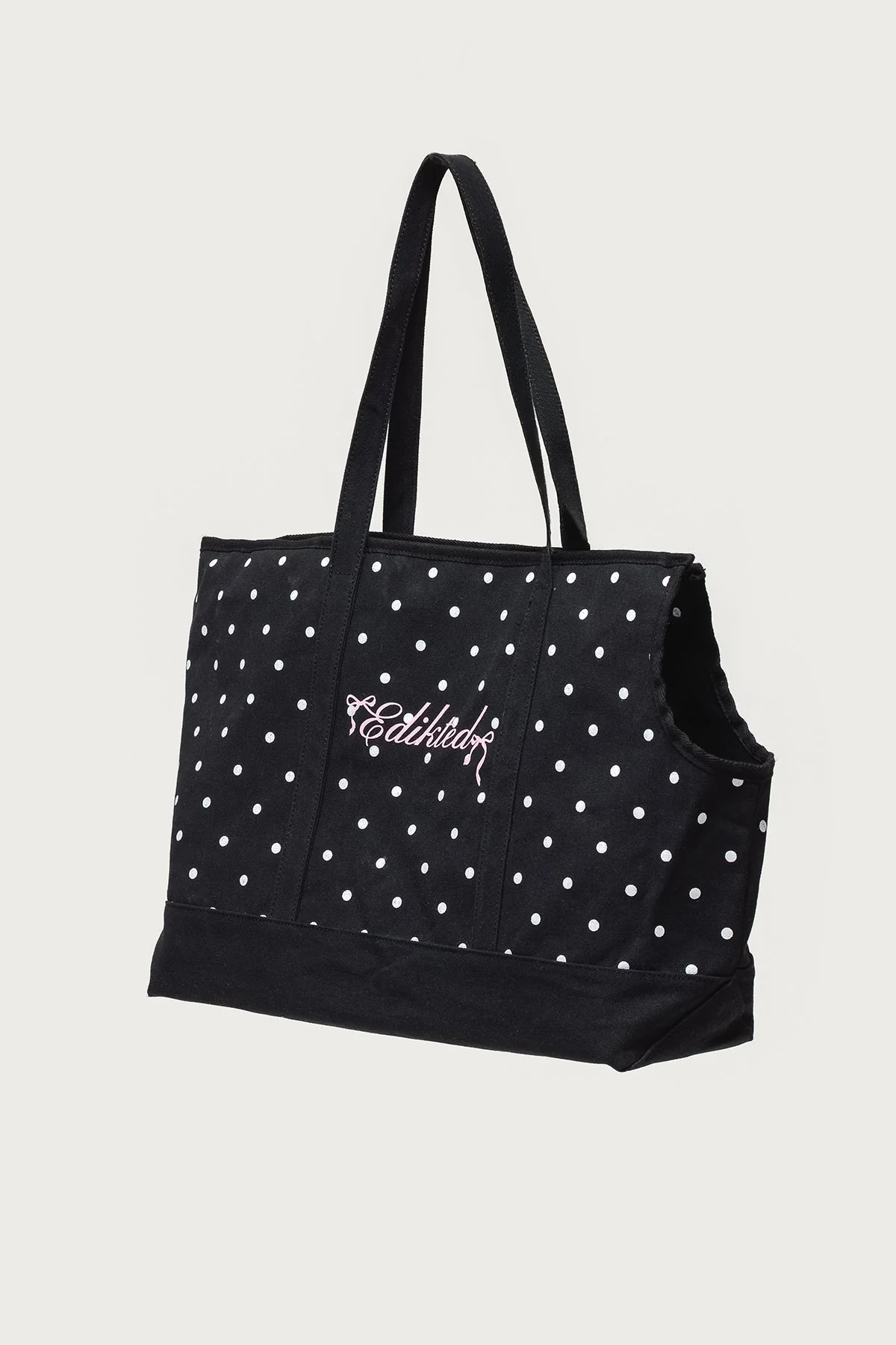 Polka Dot Pet Carrier Tote Bag - Image 6