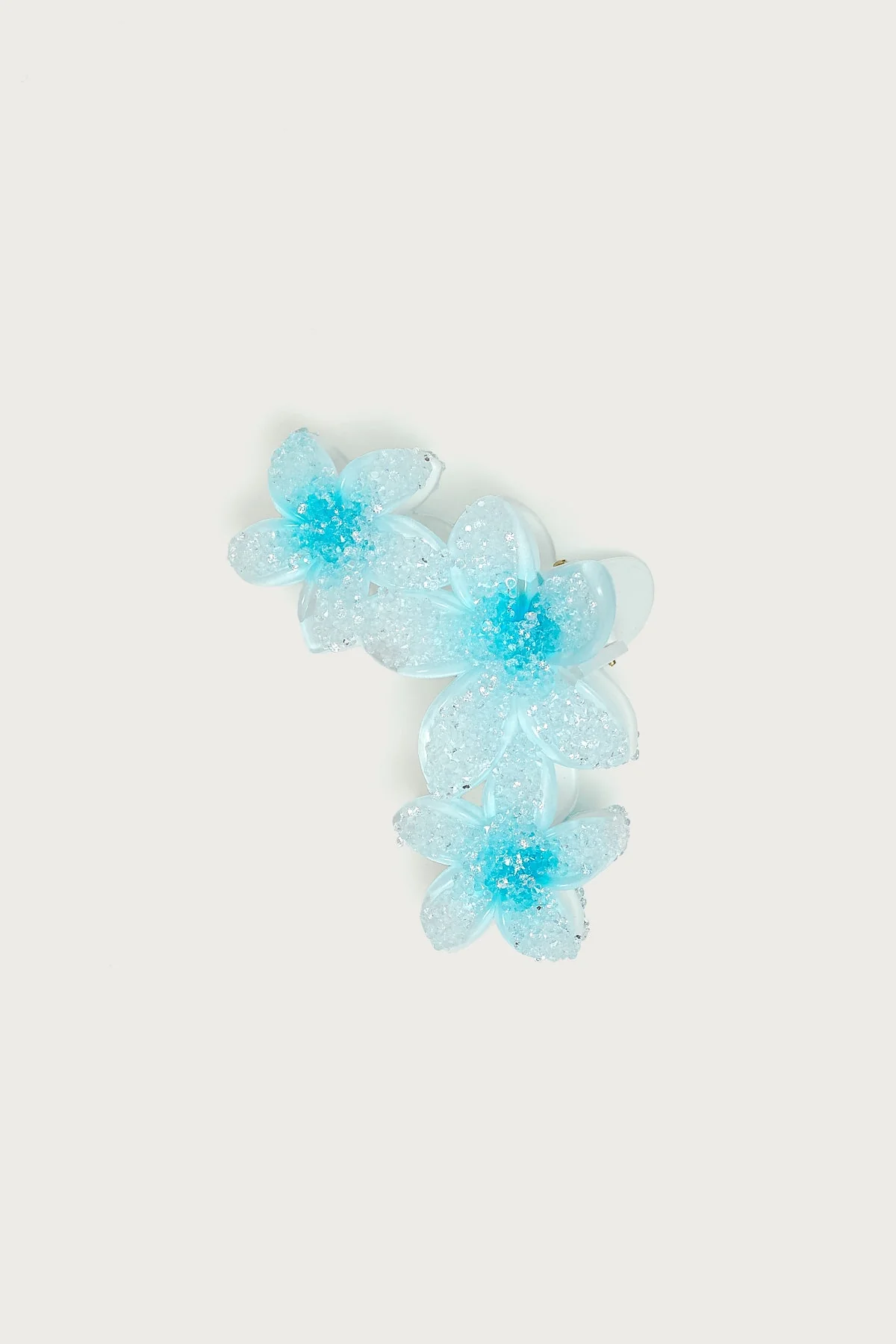 Faux Crystal Flower Hair Clip - Image 2