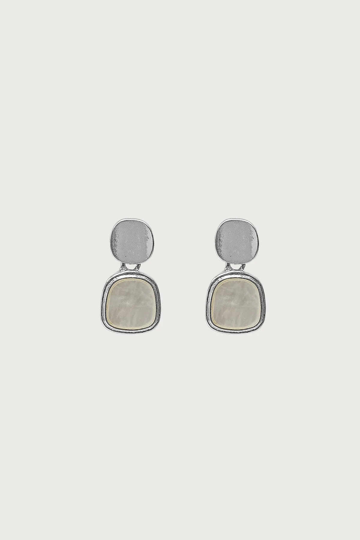 Iridescent Stone Dangle Earrings - Image 2