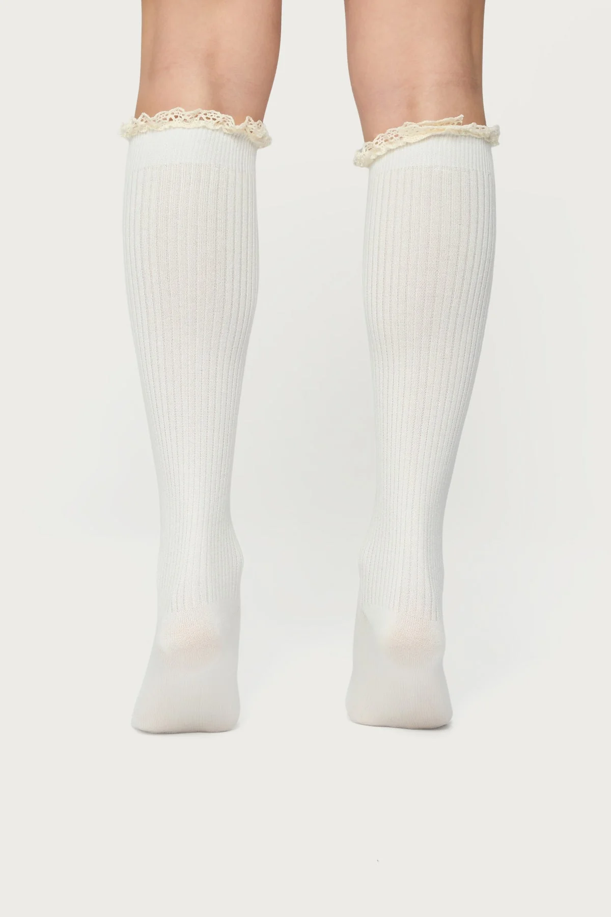 Lacey Ruffle Knee High Socks - Image 4