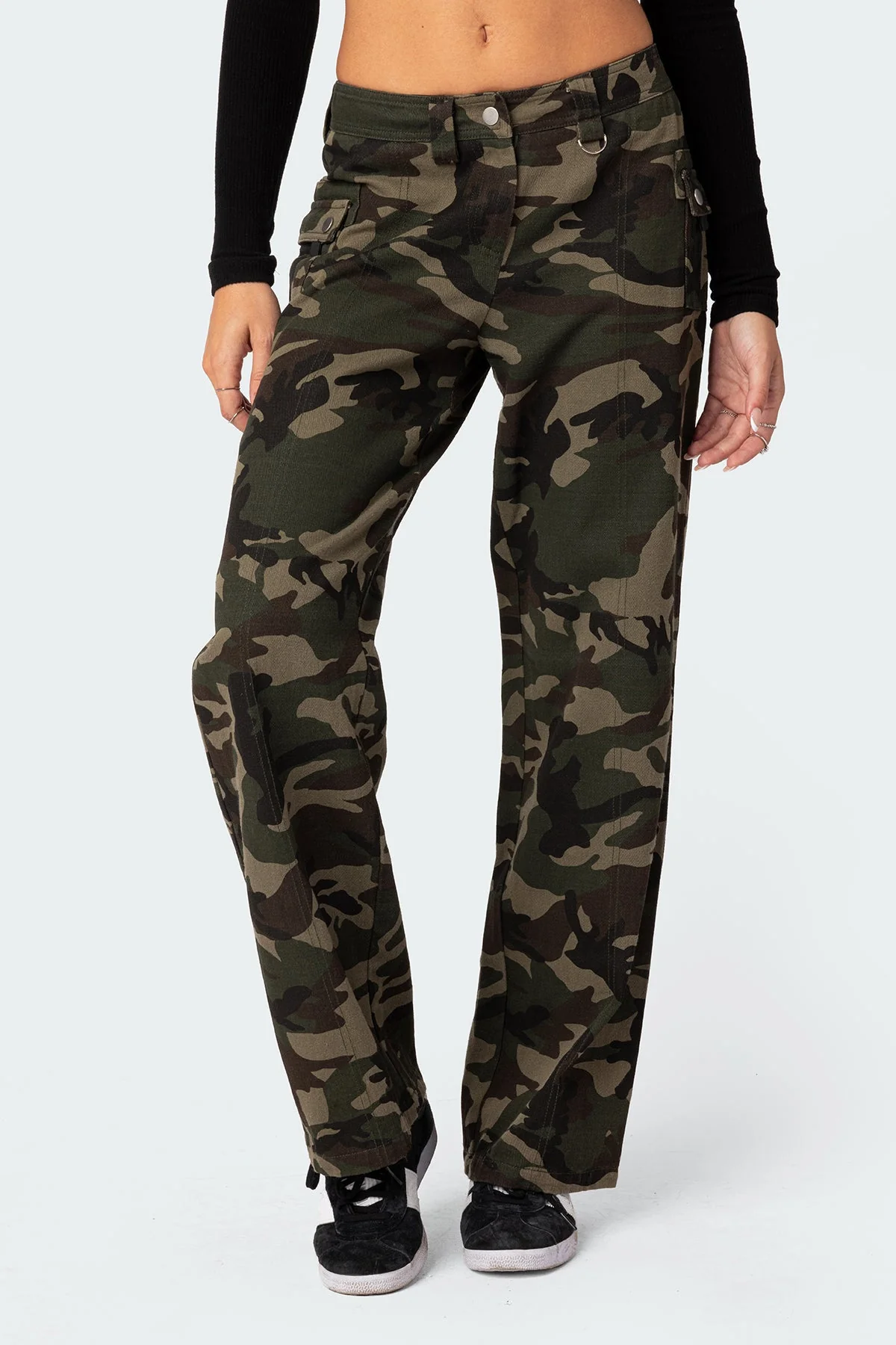 Aya Low-Rise Cargo Trousers - Image 2