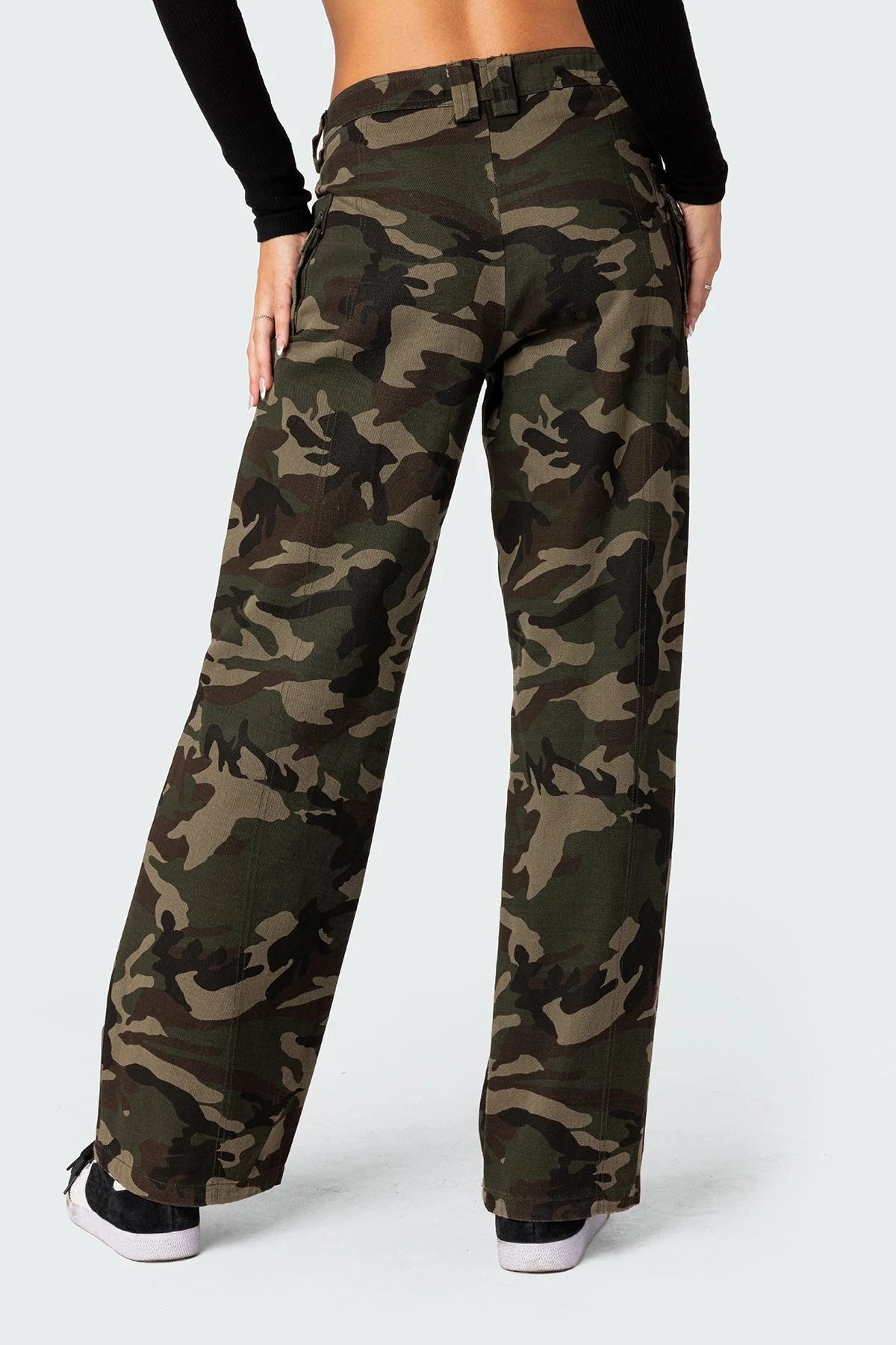 Aya Low-Rise Cargo Trousers - Image 4