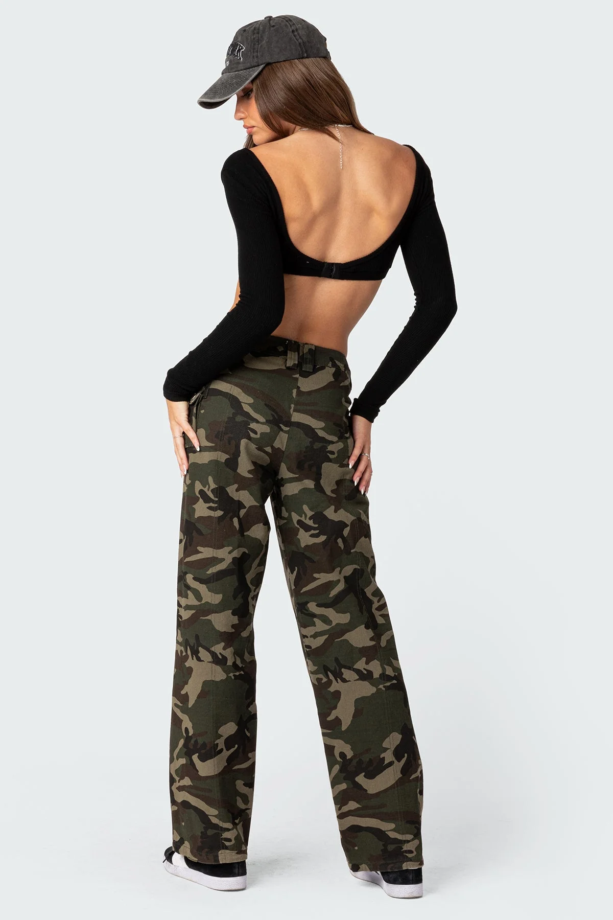 Aya Low-Rise Cargo Trousers - Image 5