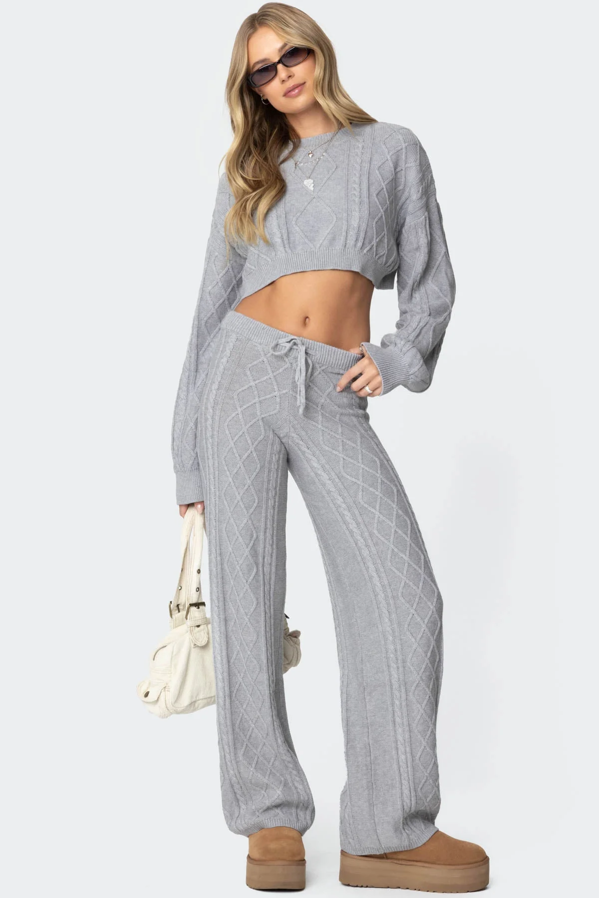Kasey Cable Knit Trousers