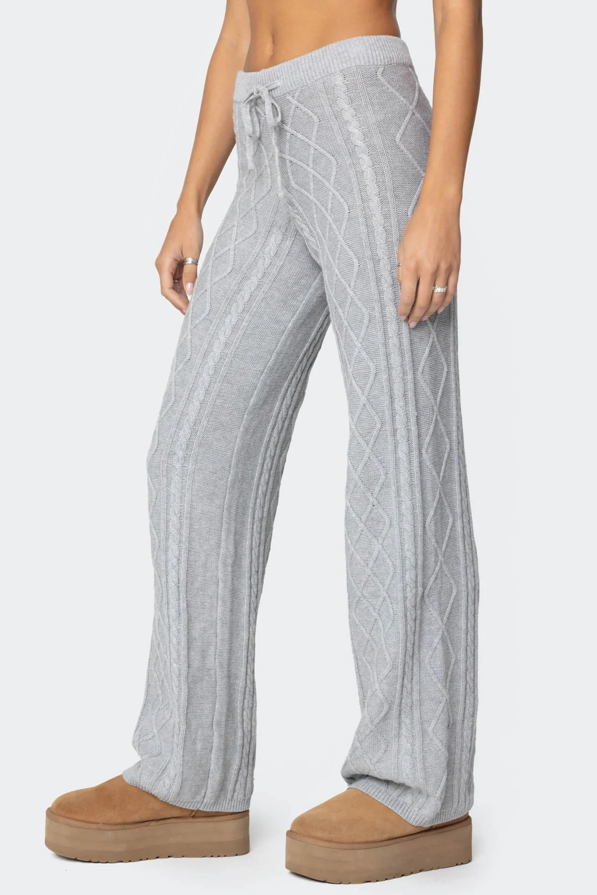 Kasey Cable Knit Trousers - Image 2