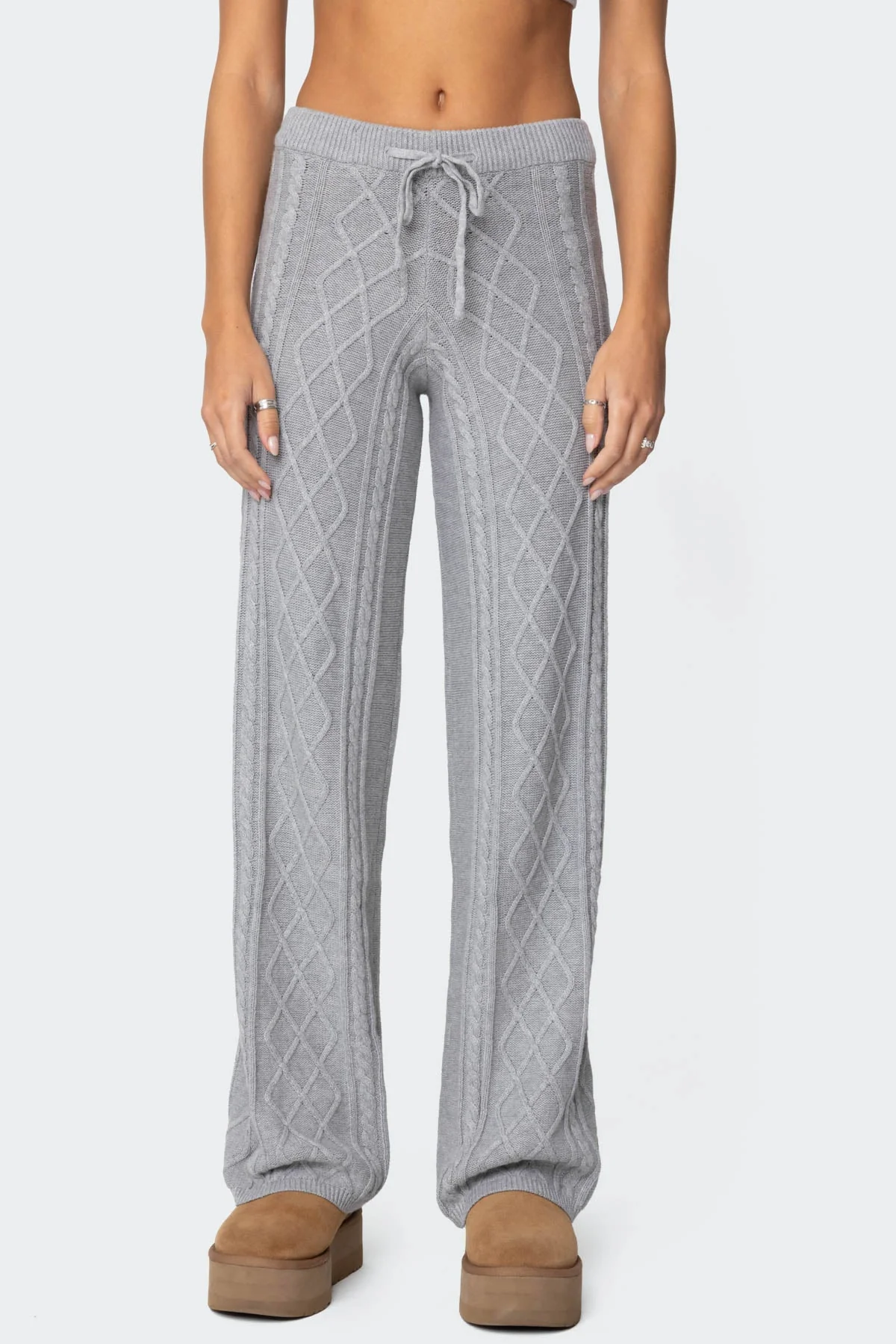 Kasey Cable Knit Trousers - Image 3