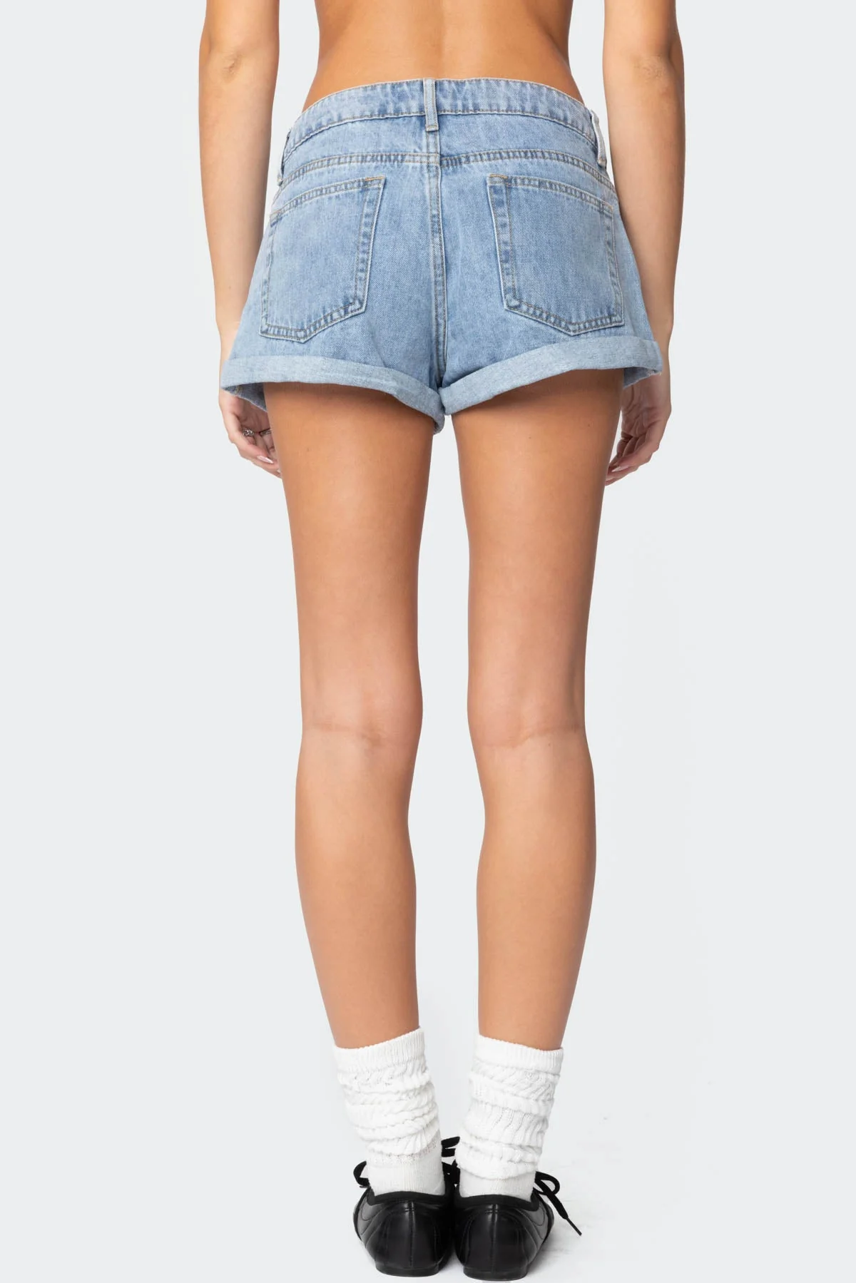 Rylin Low-Rise Denim Shorts - Image 5