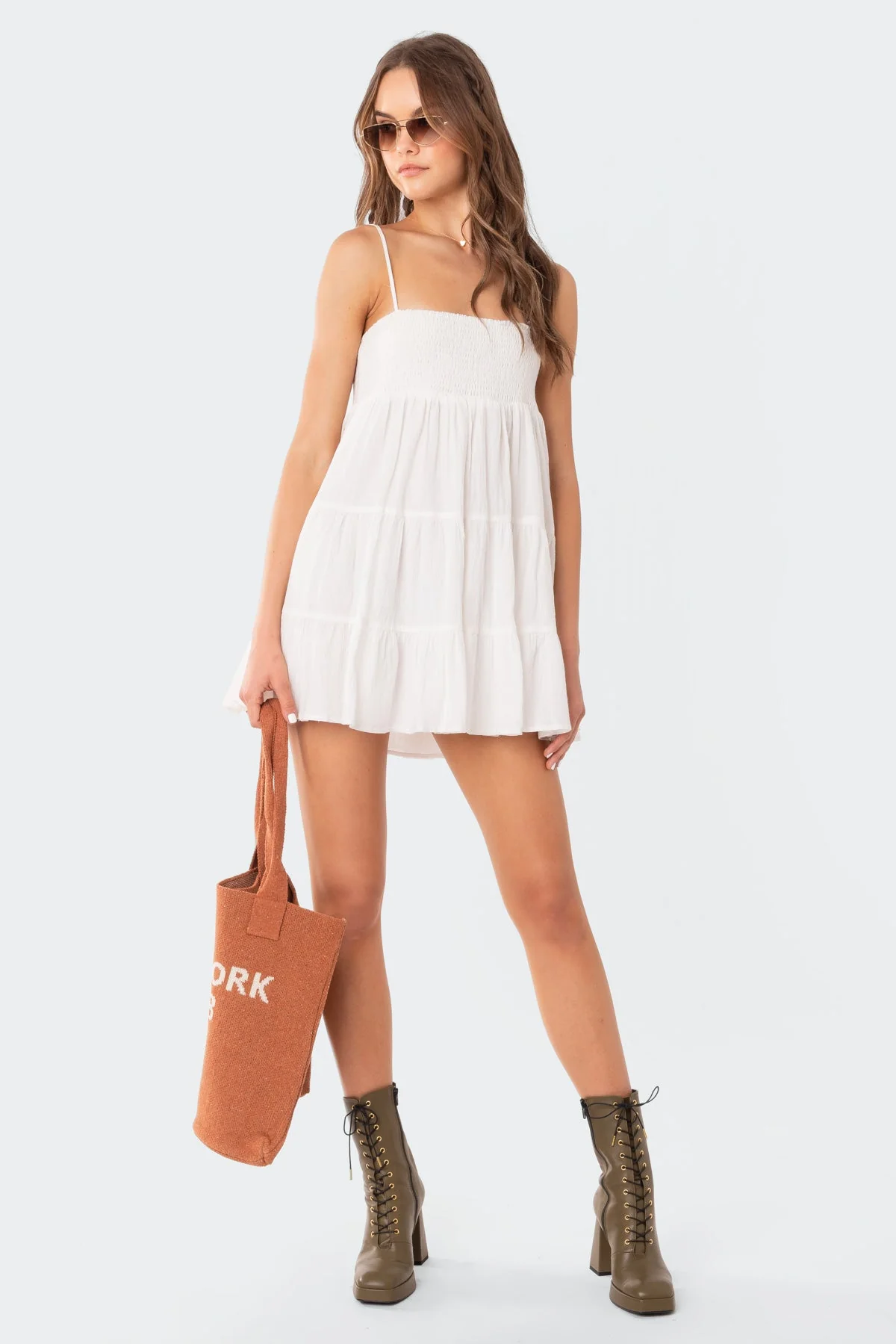 Ivory Oversized Mini Dress - Image 2