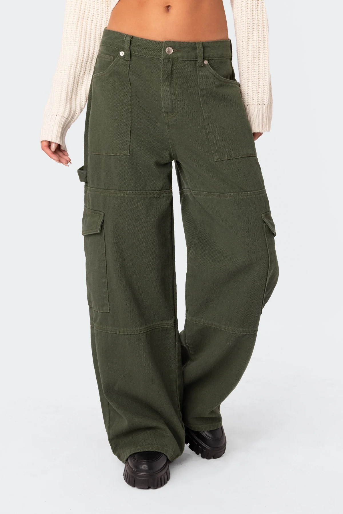 Ember Denim Cargo Trousers - Image 2
