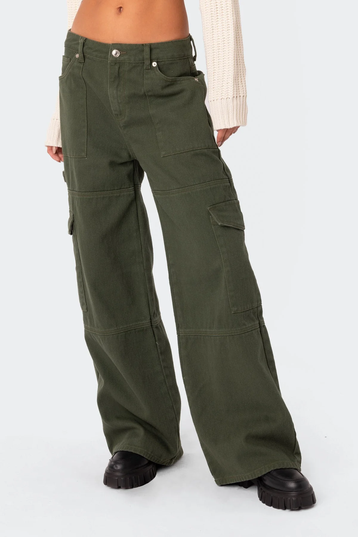 Ember Denim Cargo Trousers - Image 3