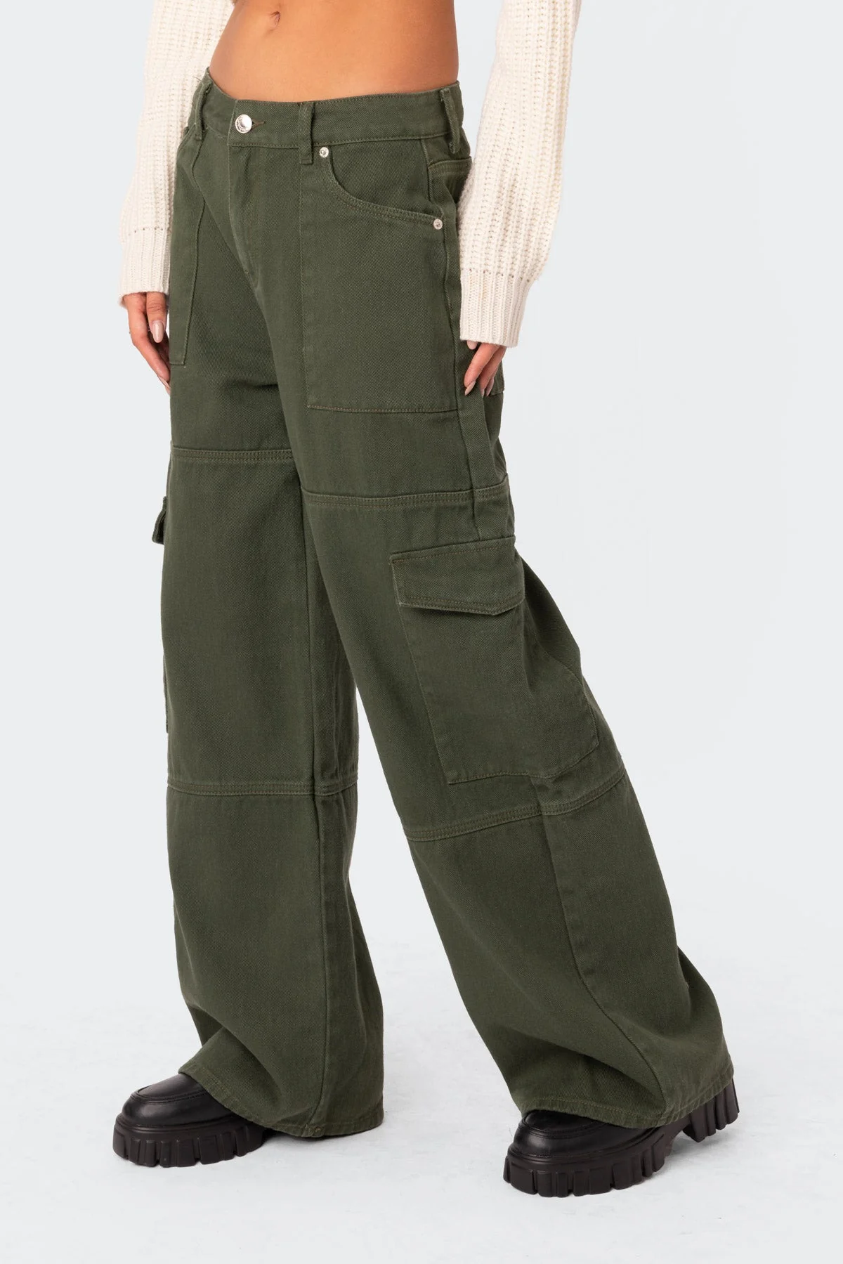 Ember Denim Cargo Trousers - Image 4