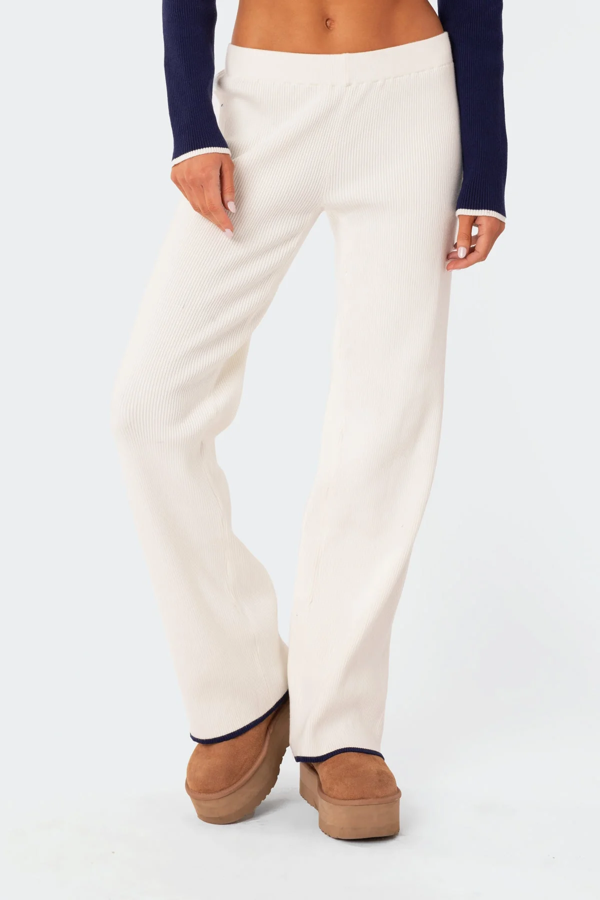 Jax Low Rise Knitted Trousers - Image 2