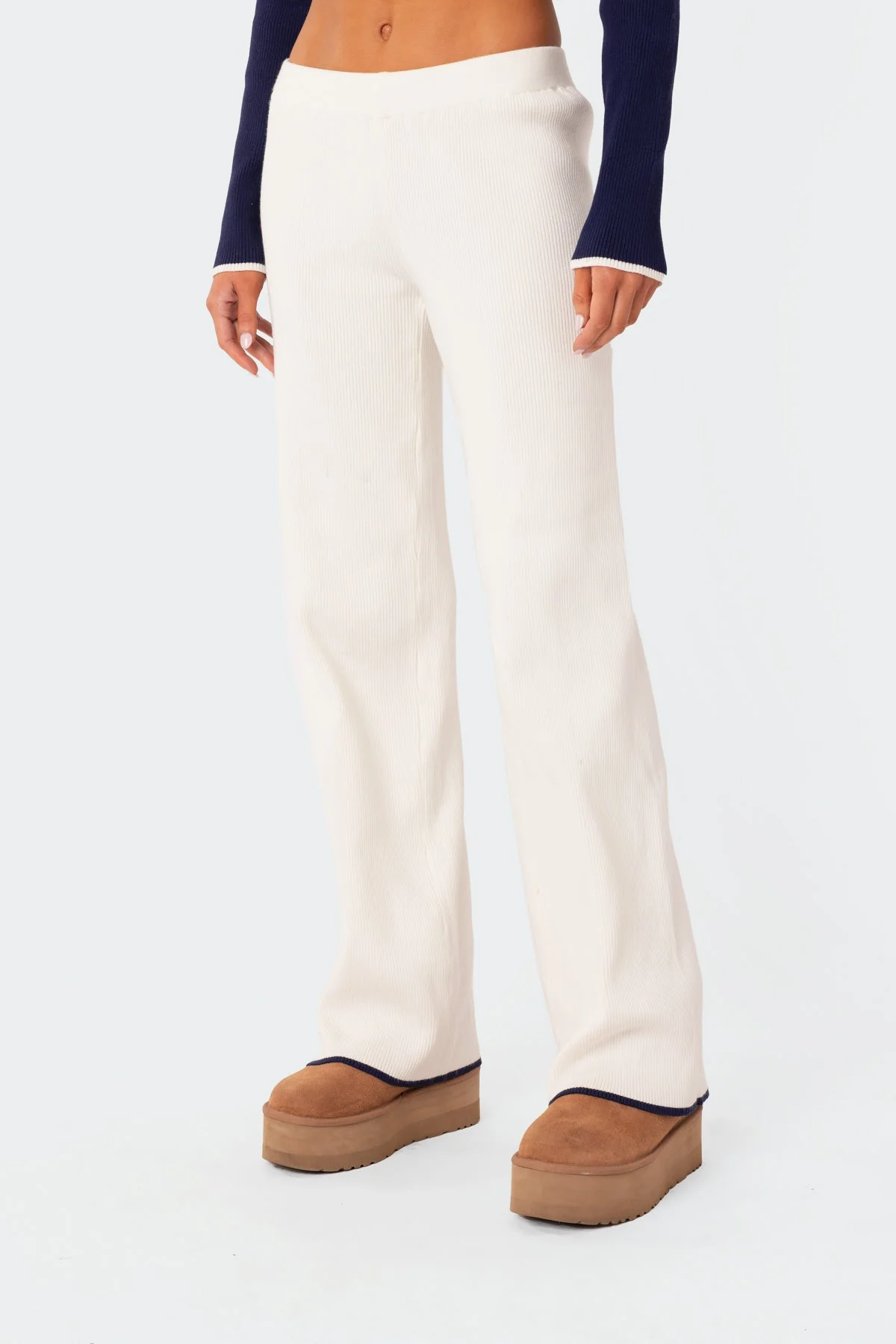 Jax Low Rise Knitted Trousers - Image 3