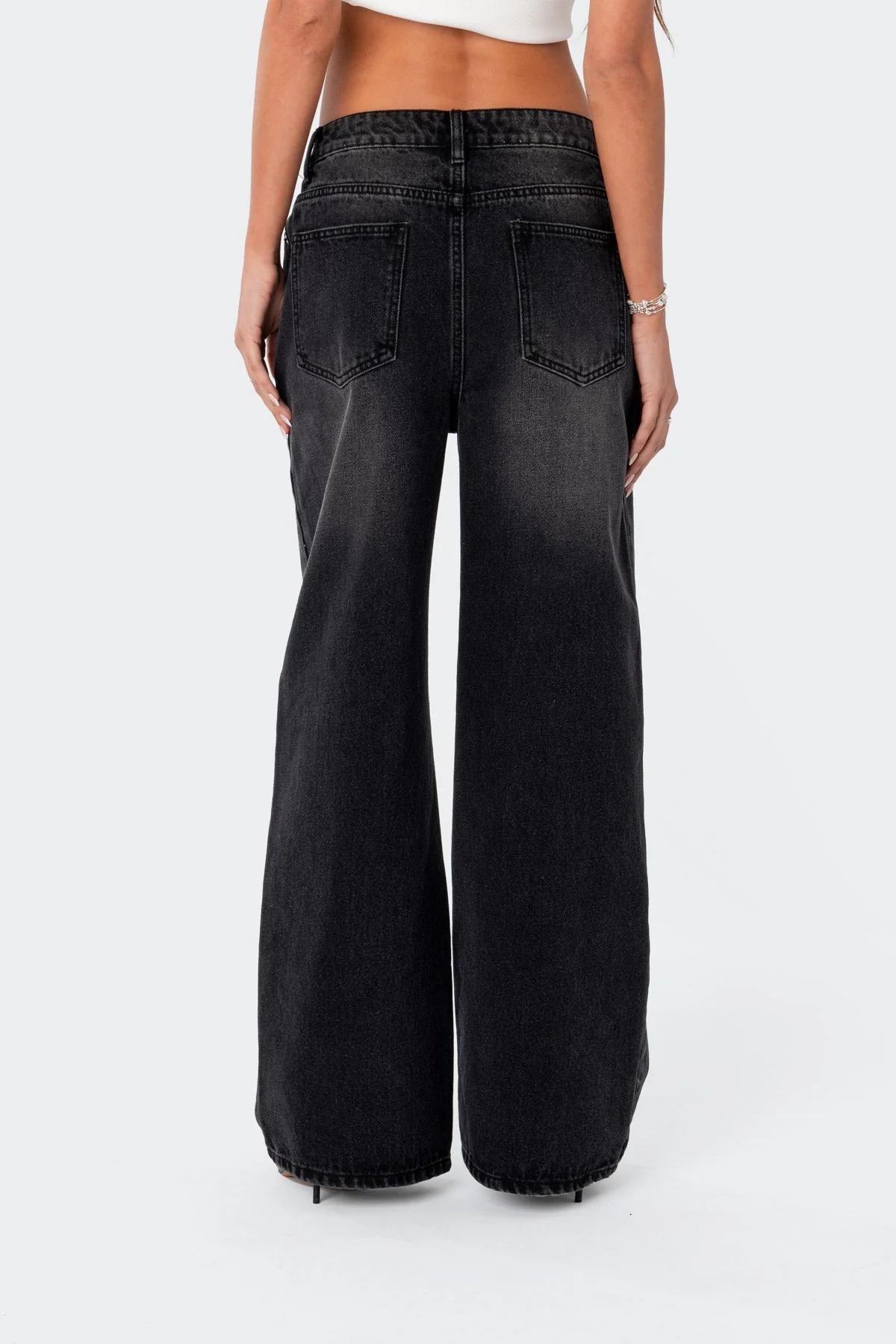 Braya Washed Low Rise Baggy Jeans - Image 5
