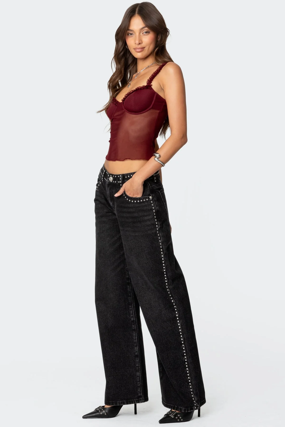 Mercy Sheer Mesh Bra Top - Image 4