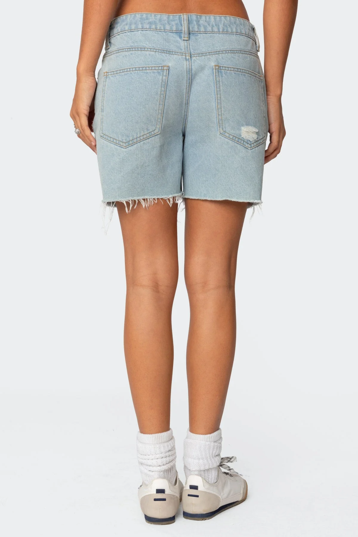 Tomboy Low Rise Denim Shorts - Image 5