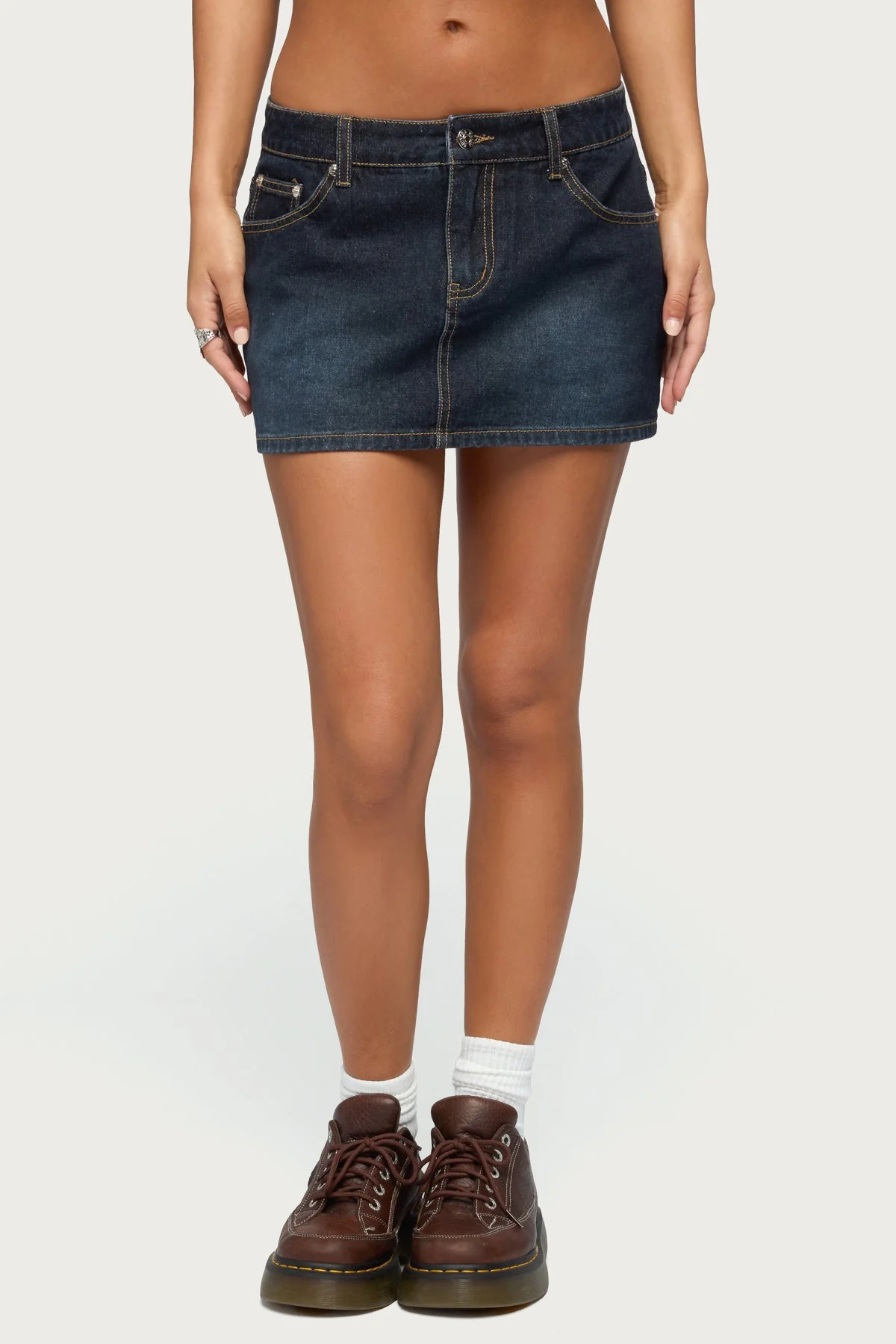 Chiara Denim Micro Skirt - Image 2