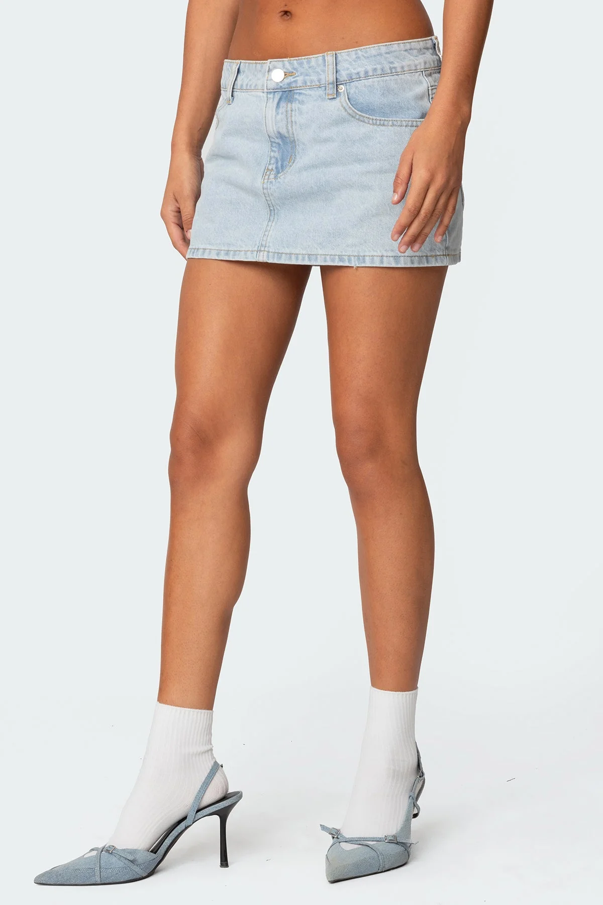 Chiara Denim Micro Skirt - Image 3