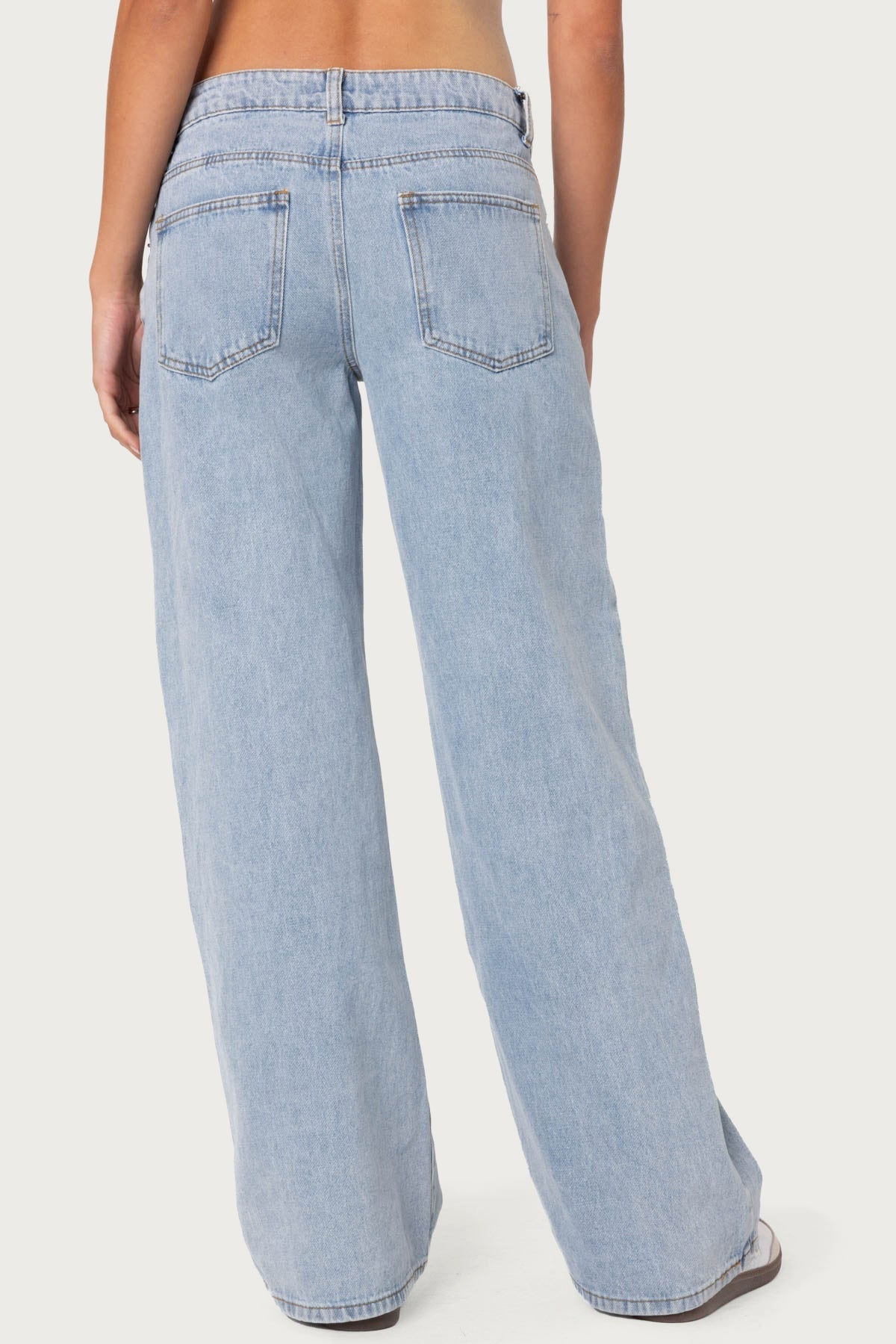 Raelynn Washed Low Rise Baggy Jeans - Image 4