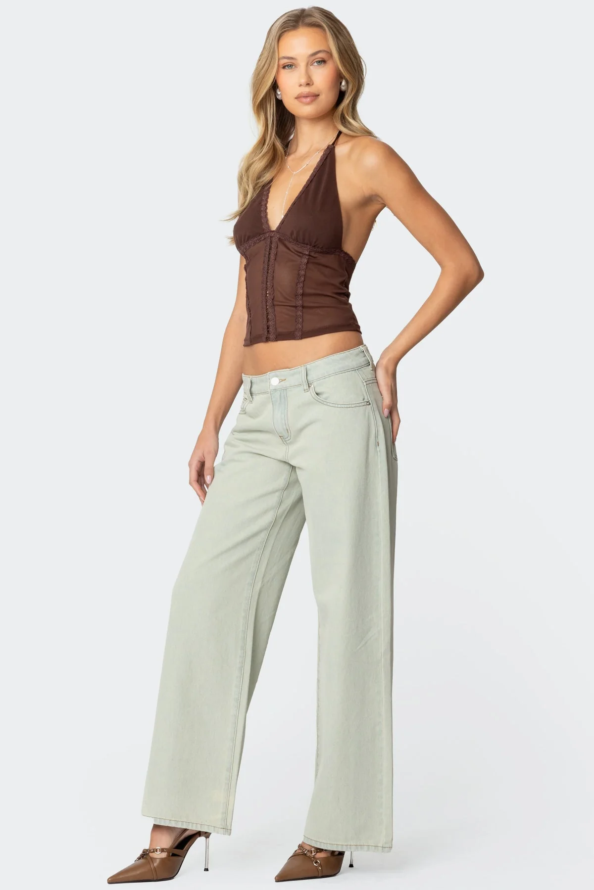 Raelynn Washed Low Rise Baggy Jeans - Image 3