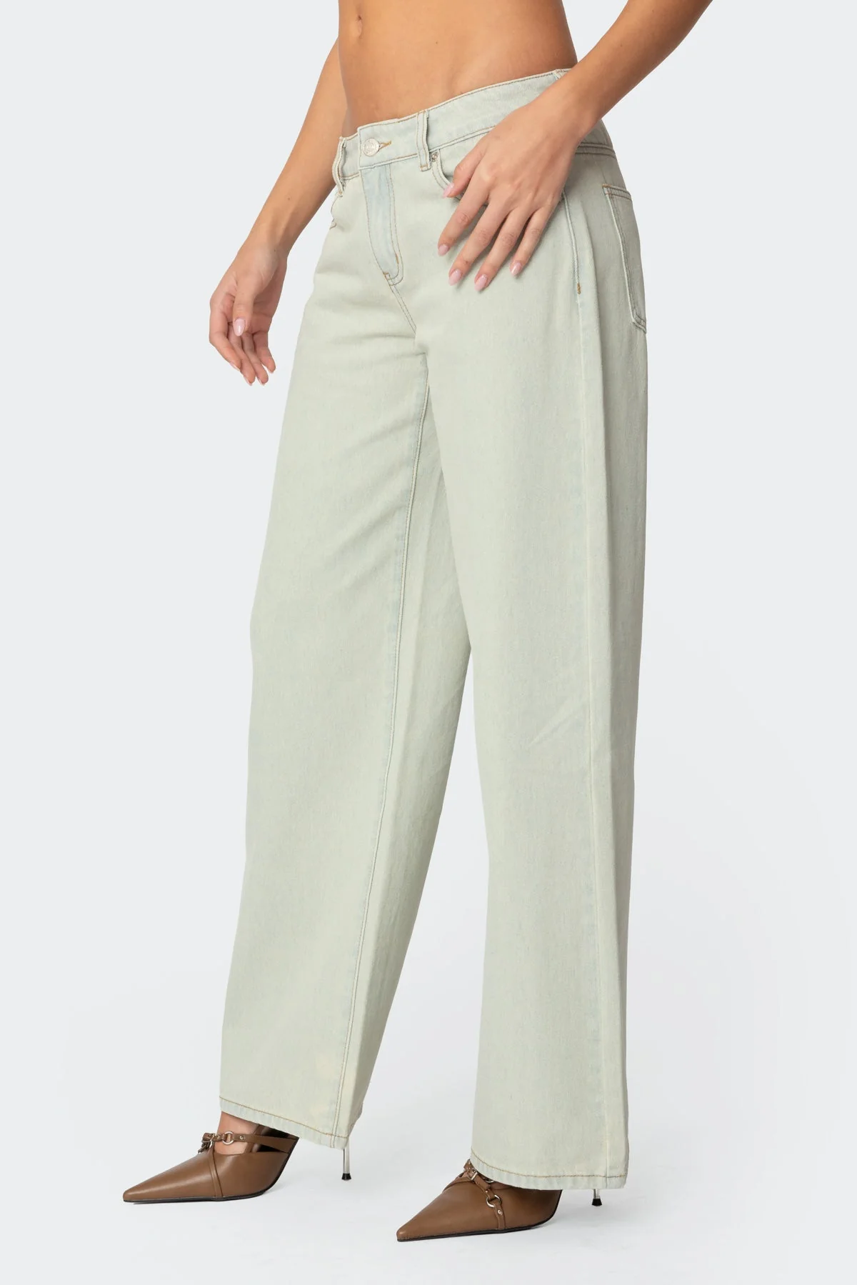 Raelynn Washed Low Rise Baggy Jeans - Image 4
