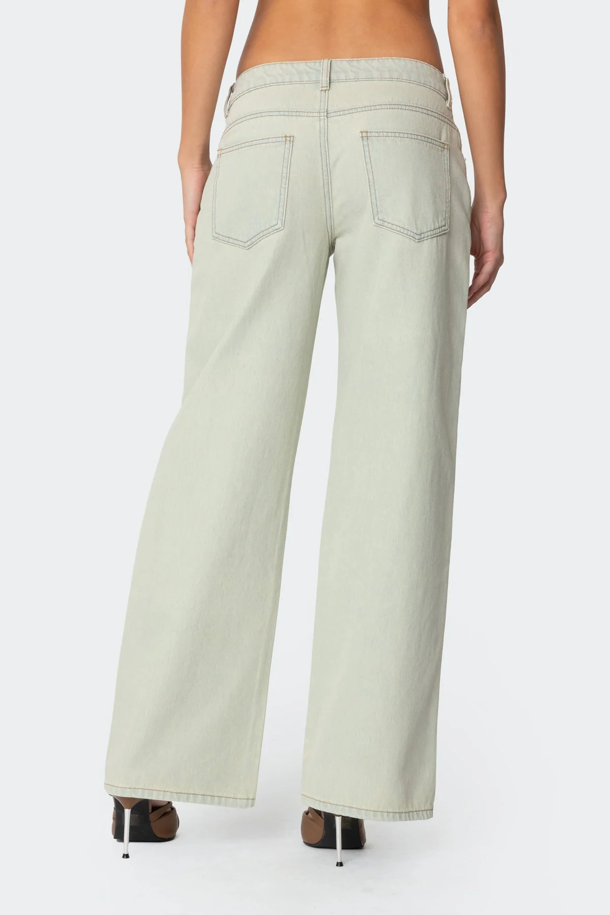 Raelynn Washed Low Rise Baggy Jeans - Image 5