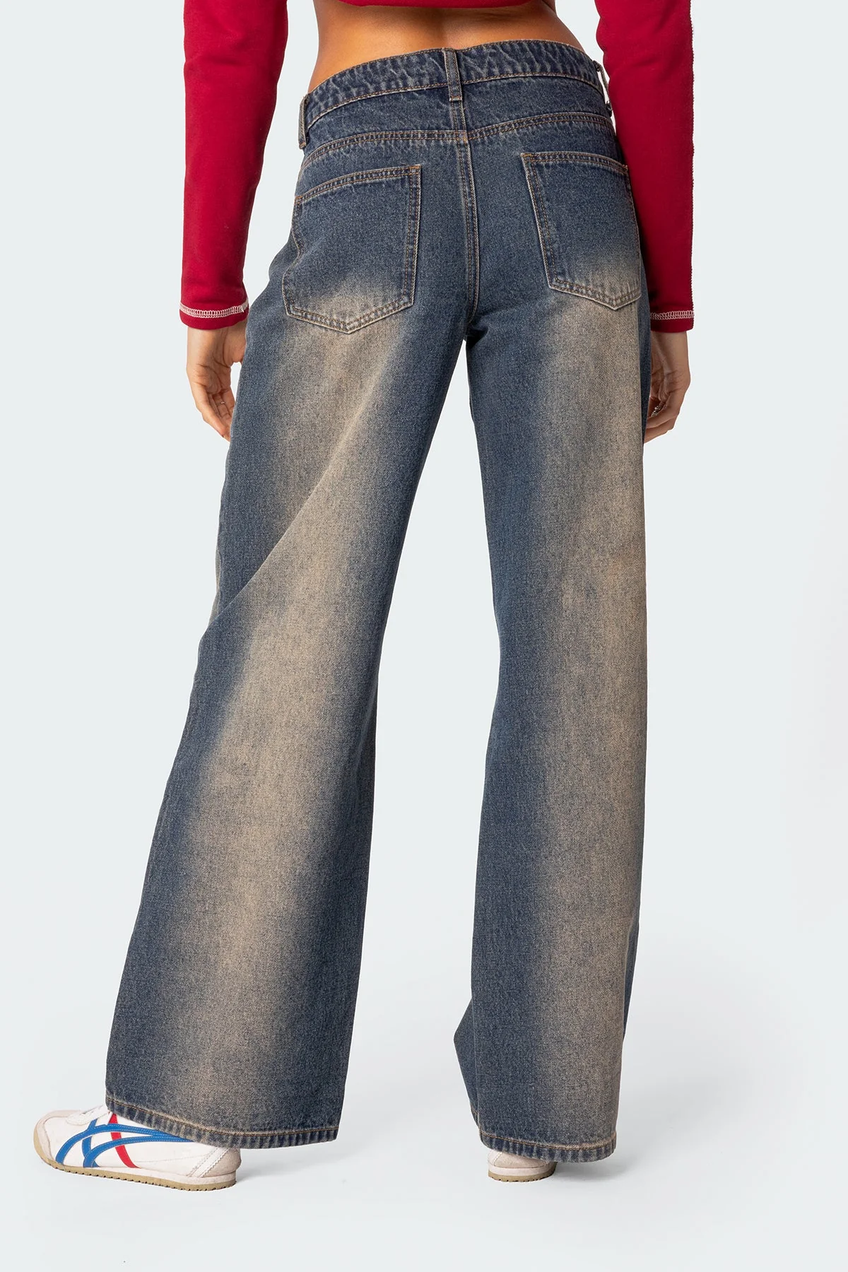 Raelynn Washed Low Rise Baggy Jeans - Image 4