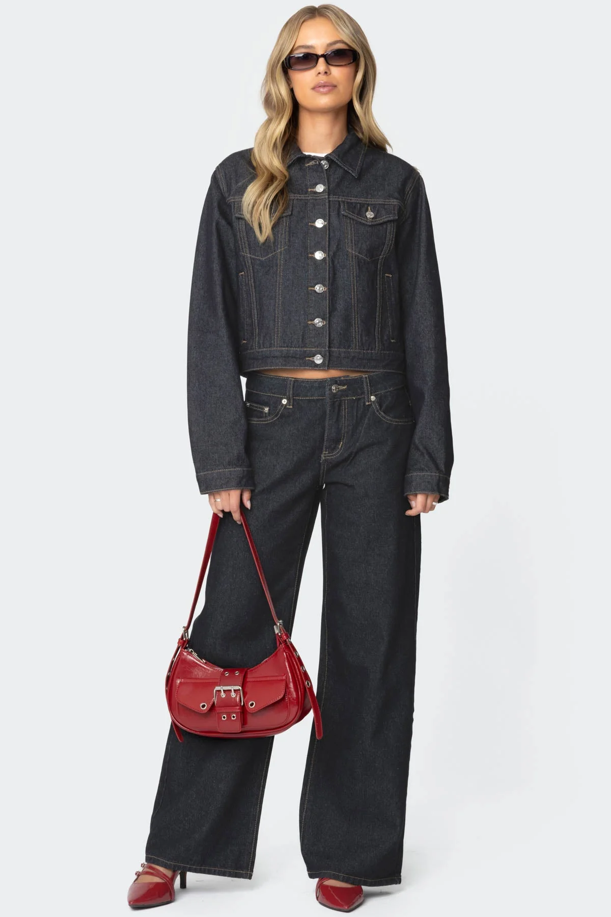 Raelynn Washed Low Rise Baggy Jeans - Image 4