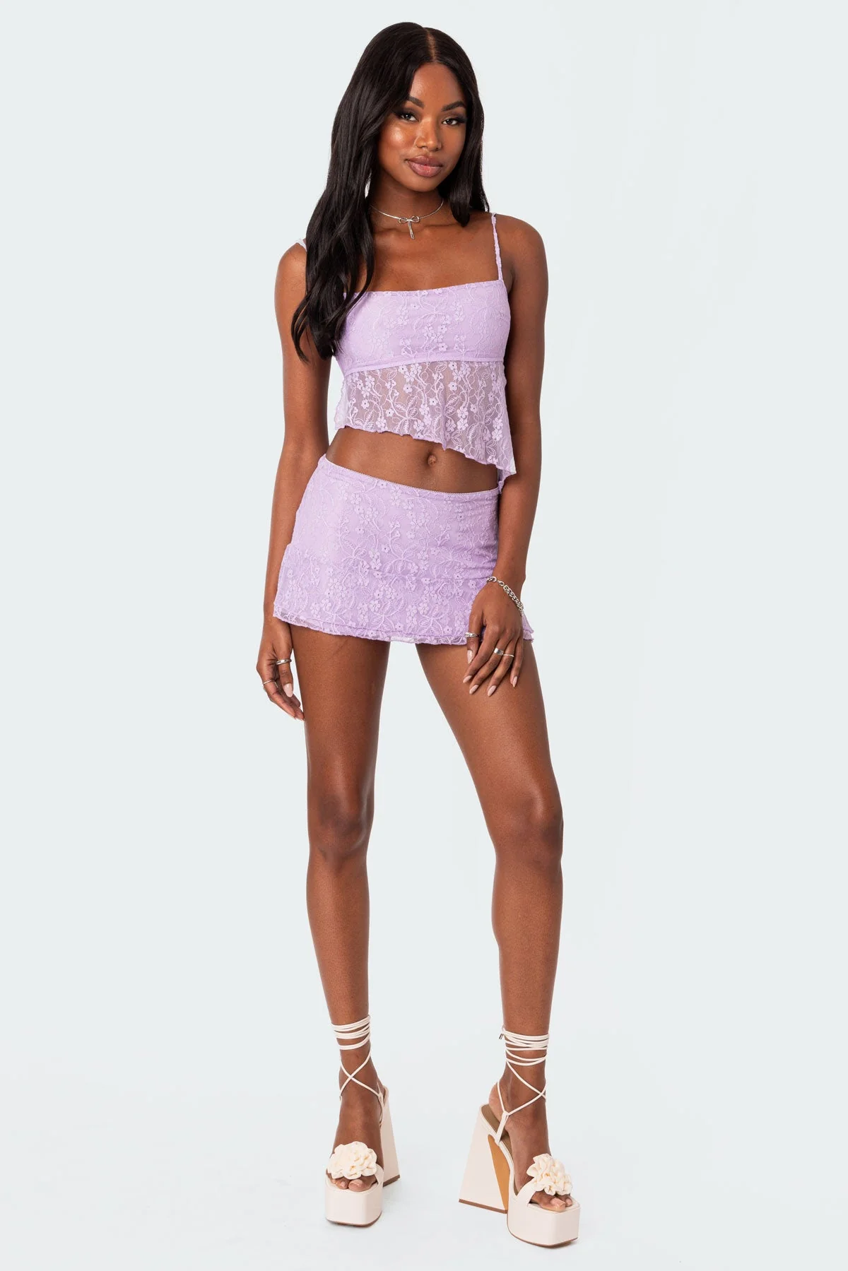 Lyra Open Back Lace Tank Top - Image 4