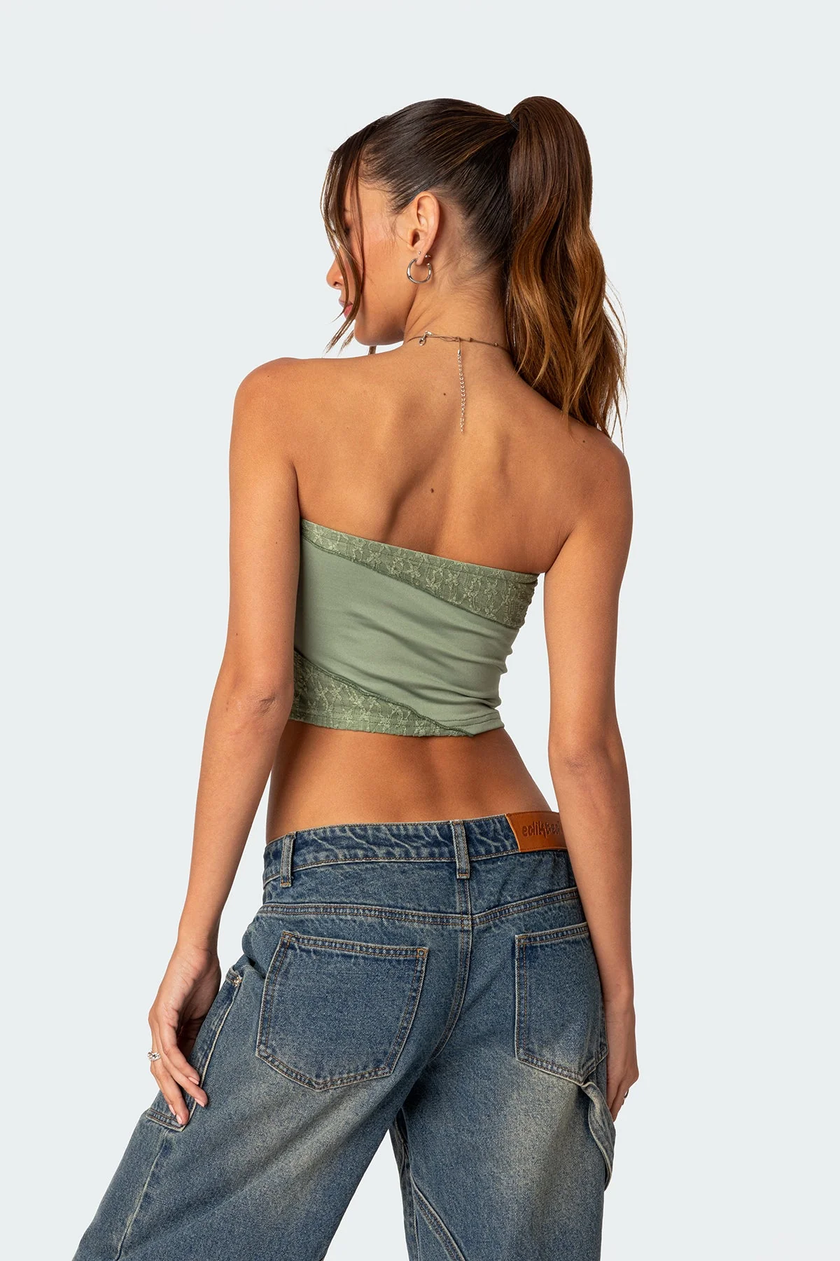 Lace Patchwork Tube Top - Image 5