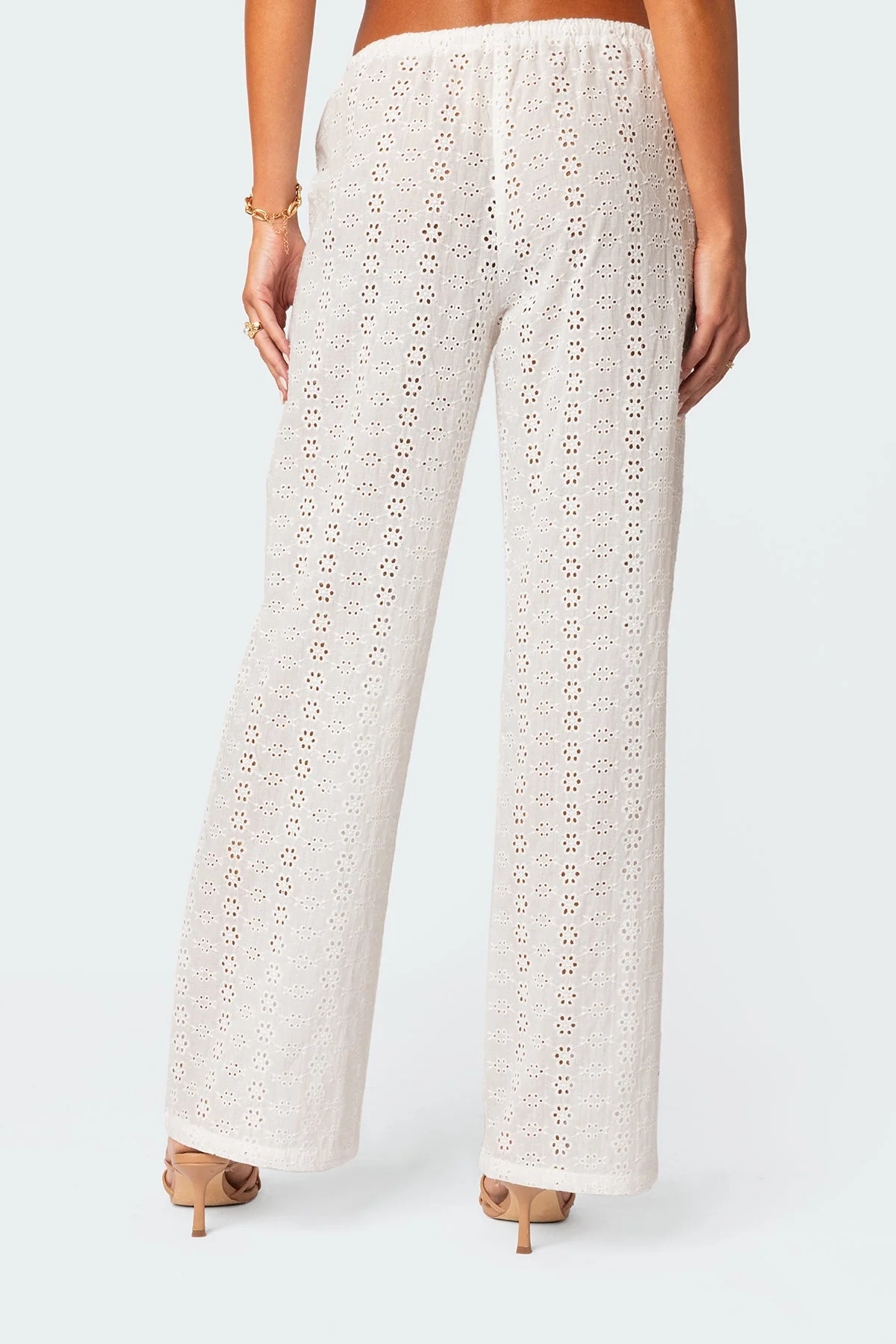 Lemon Lacey Cotton Trousers - Image 4
