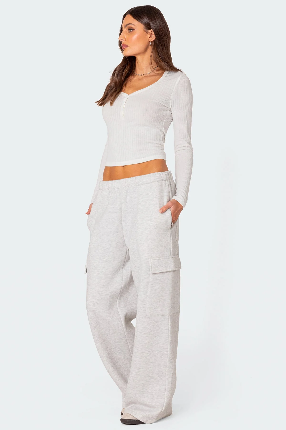 Wide Leg Cargo Joggers - Image 5