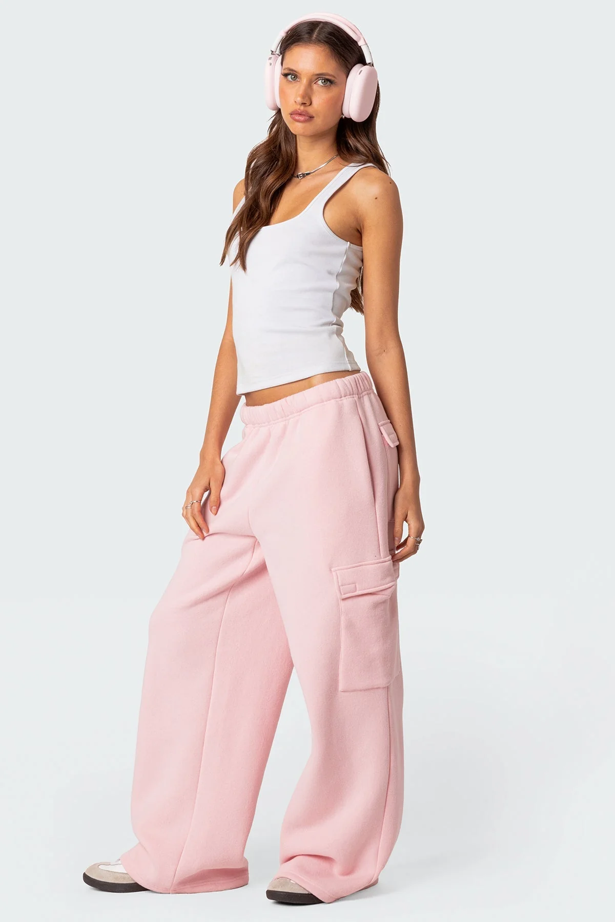 Wide Leg Cargo Joggers - Image 5
