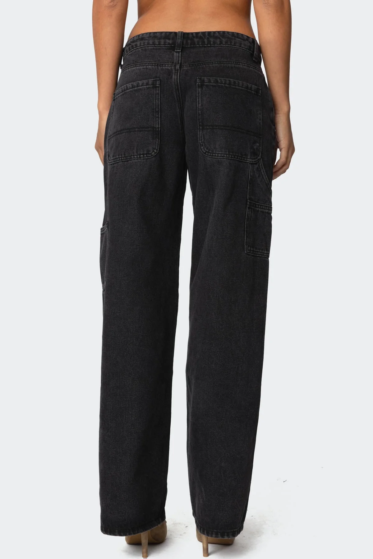 Ayla Low Rise Baggy Carpenter Jeans - Image 6