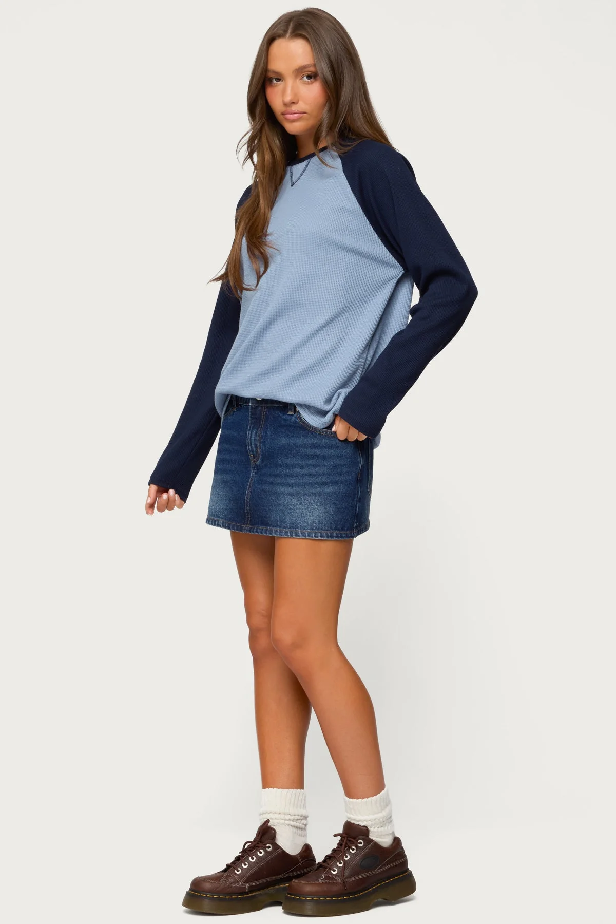 Me Time Oversized Waffle Top - Image 4