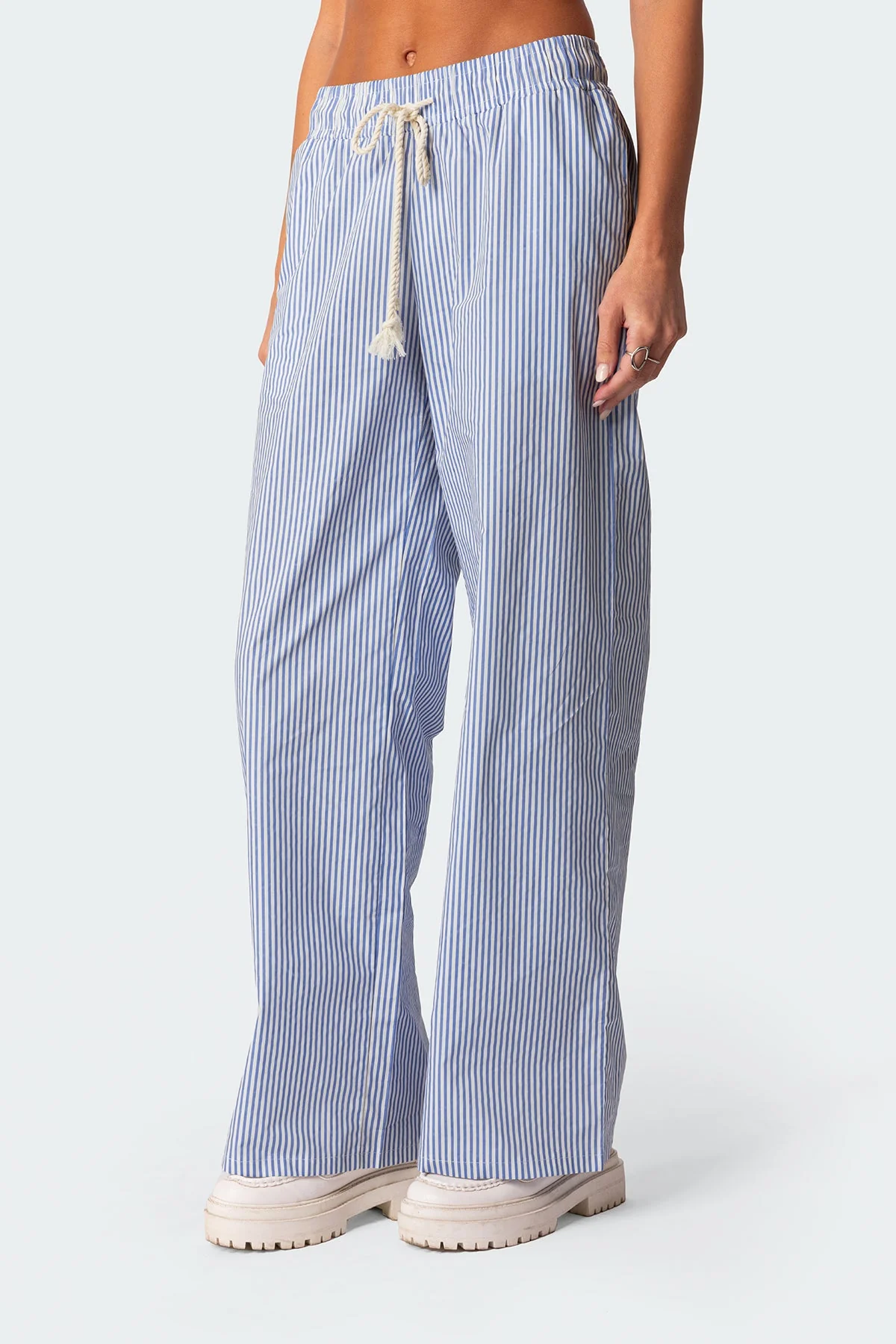 Pinstripe Trousers - Image 3