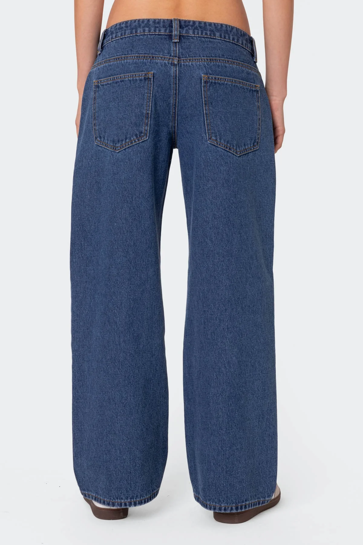 Petite Raelynn Washed Low Rise Baggy Jeans - Image 5