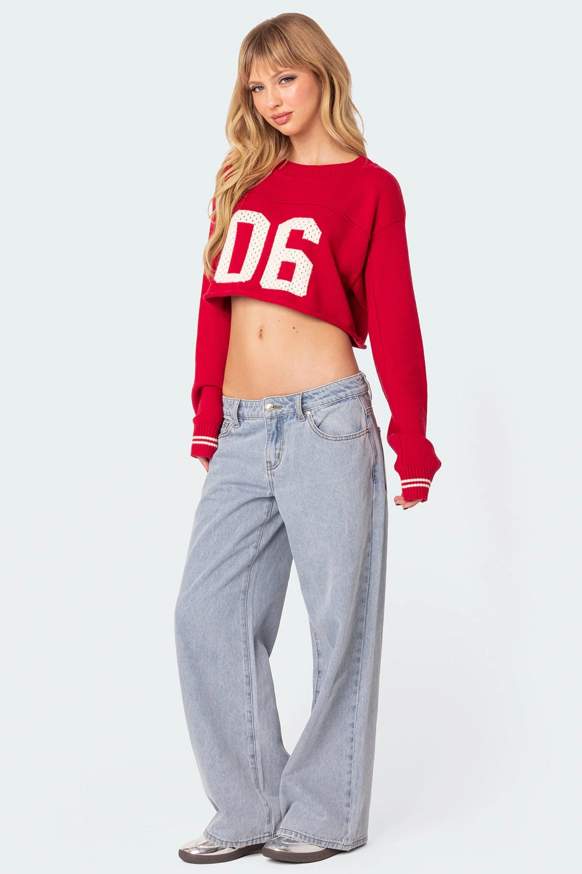 Petite Raelynn Washed Low Rise Baggy Jeans - Image 5